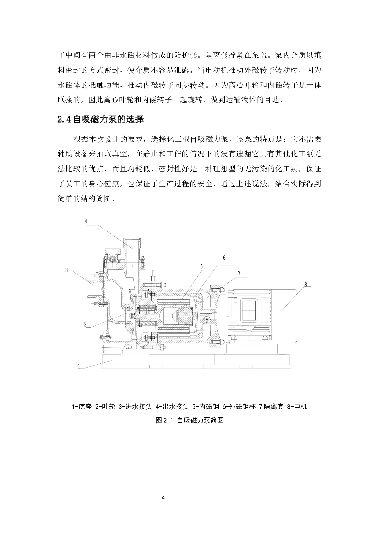 自吸磁力泵设计-10361字.docx 第8页