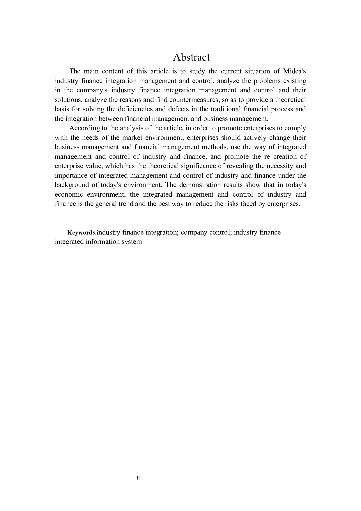 美的集团业财融合一体化管控研究-17875字.docx 第2页