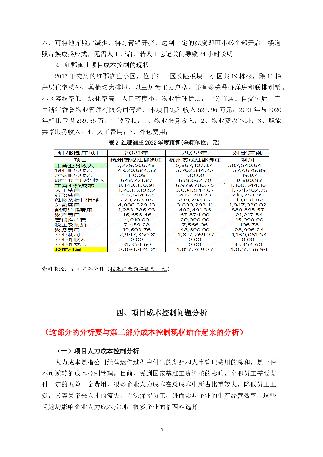 浙江赞誉物业管理有限公司成本控制研究-9485字.docx 第8页