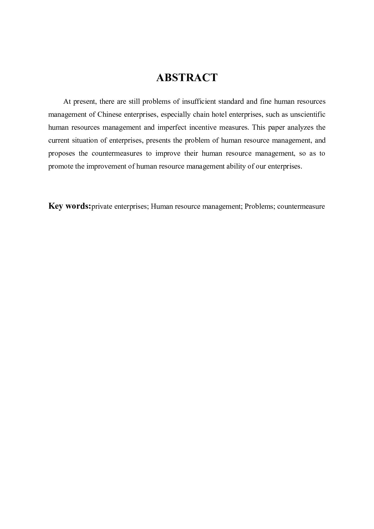 浙江如家酒店人力资源管理存在的问题及对策研究-9782字.docx 第2页