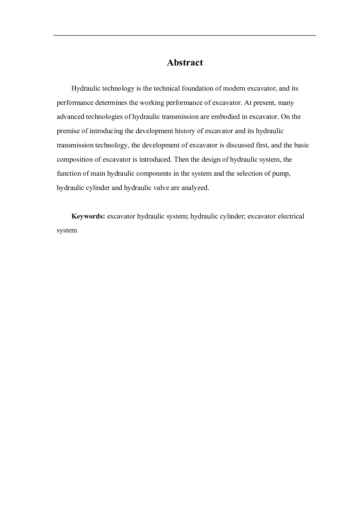 挖掘机工作装置液压系统设计-4565字.pdf 第2页