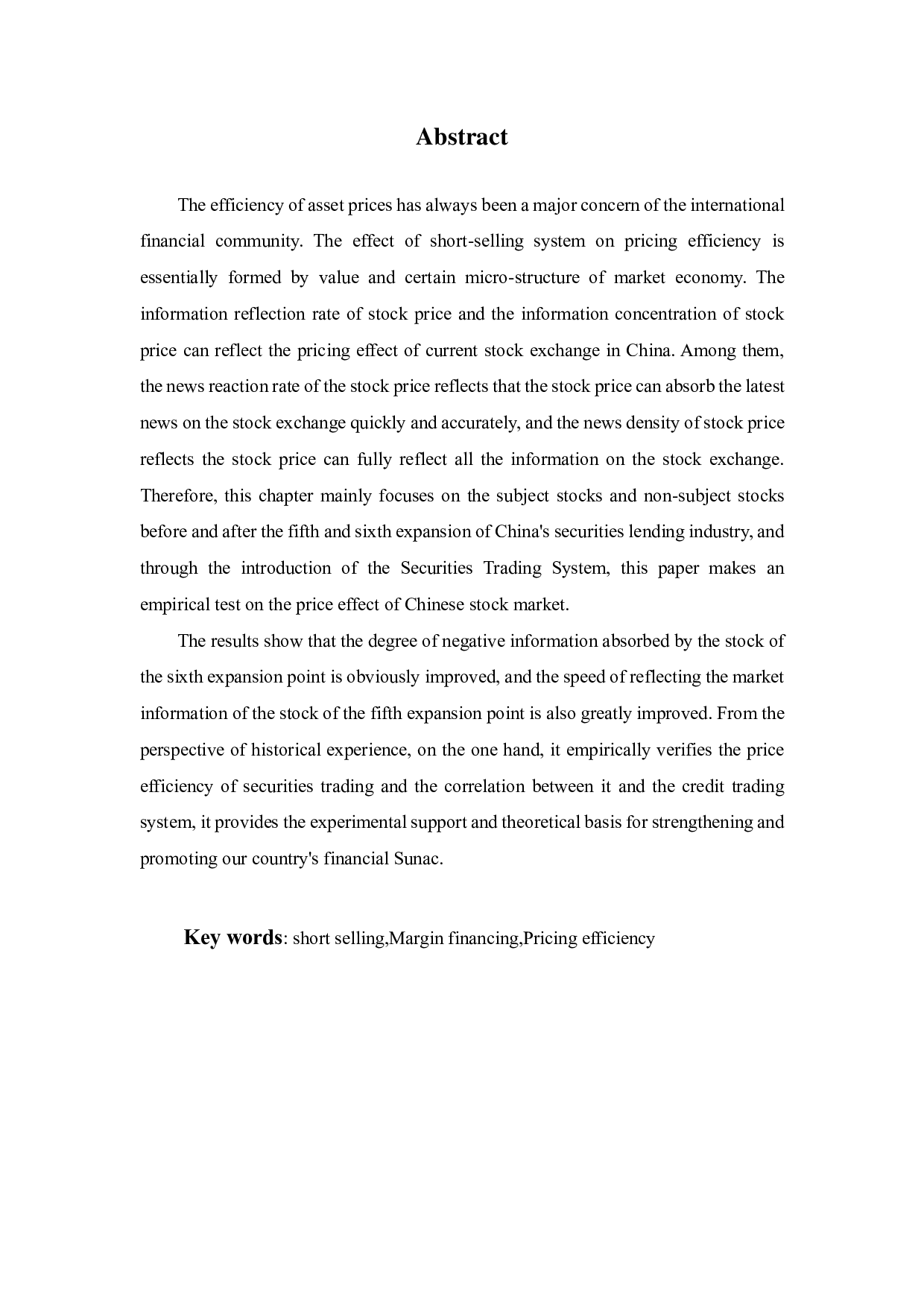 卖空交易与股价定价效率关系研究-17874字.pdf 第3页