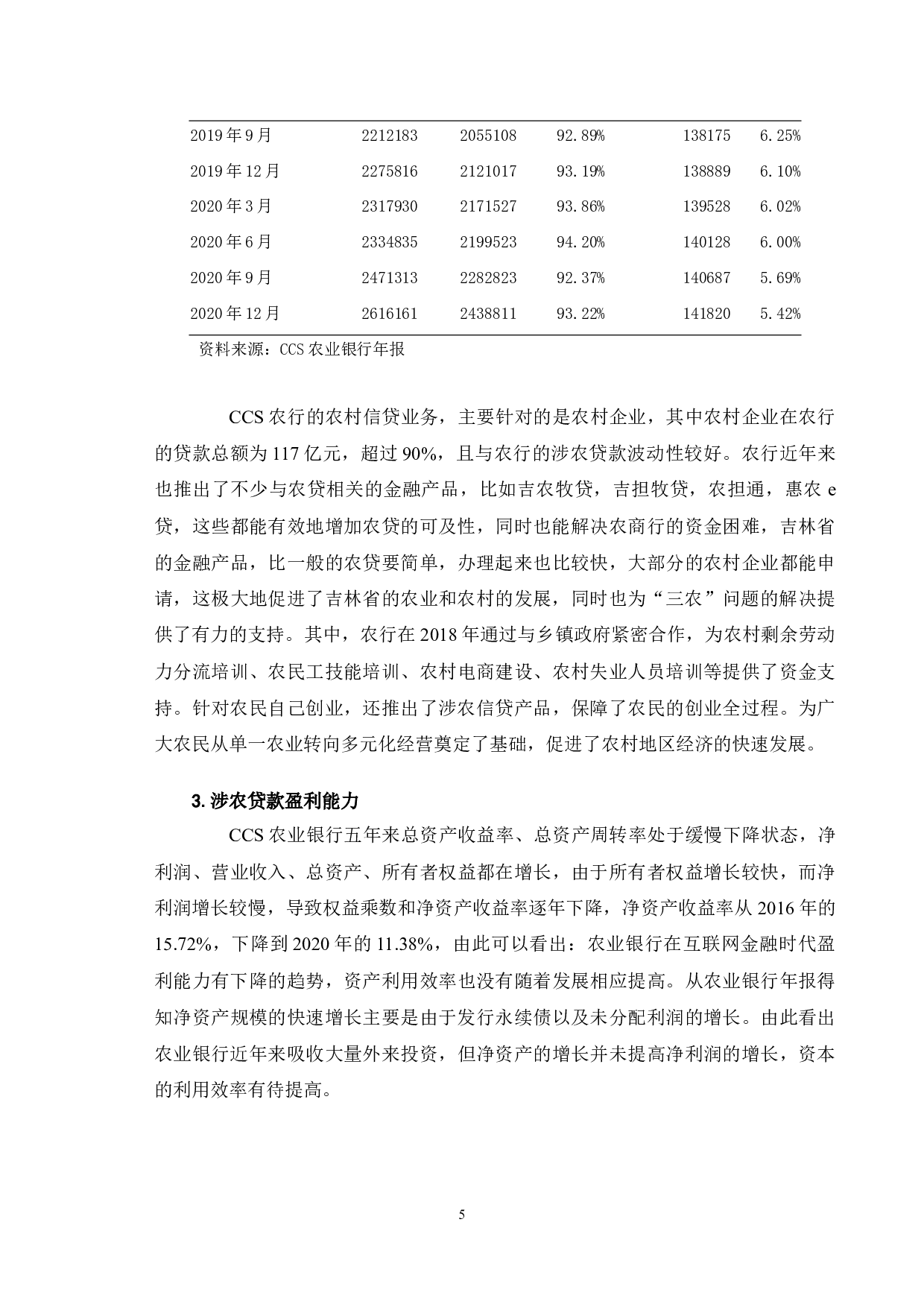 提高CCS农业银行涉农贷款盈利能力的对策分析-9644字.docx 第9页