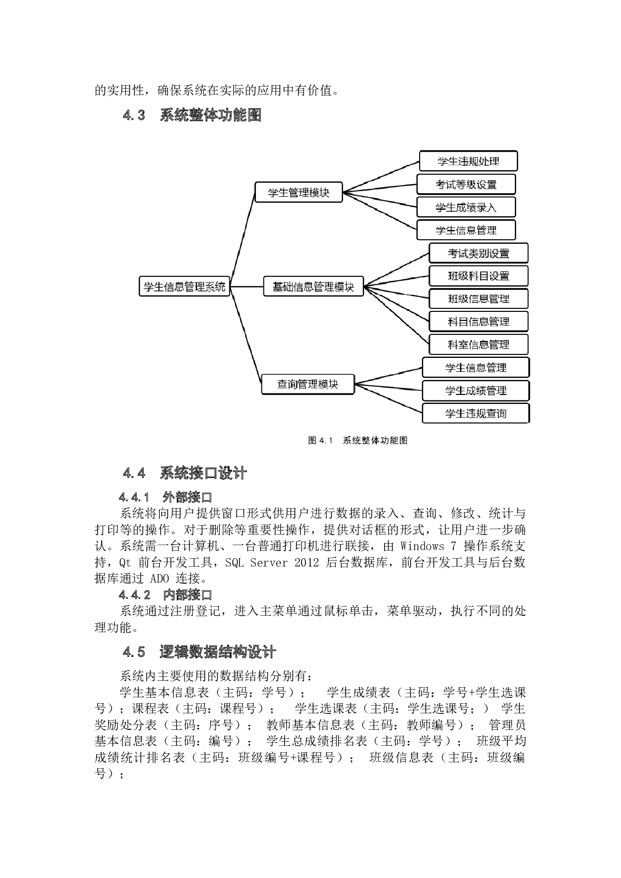学生学籍管理系统的设计与实现-13942字.docx 第10页