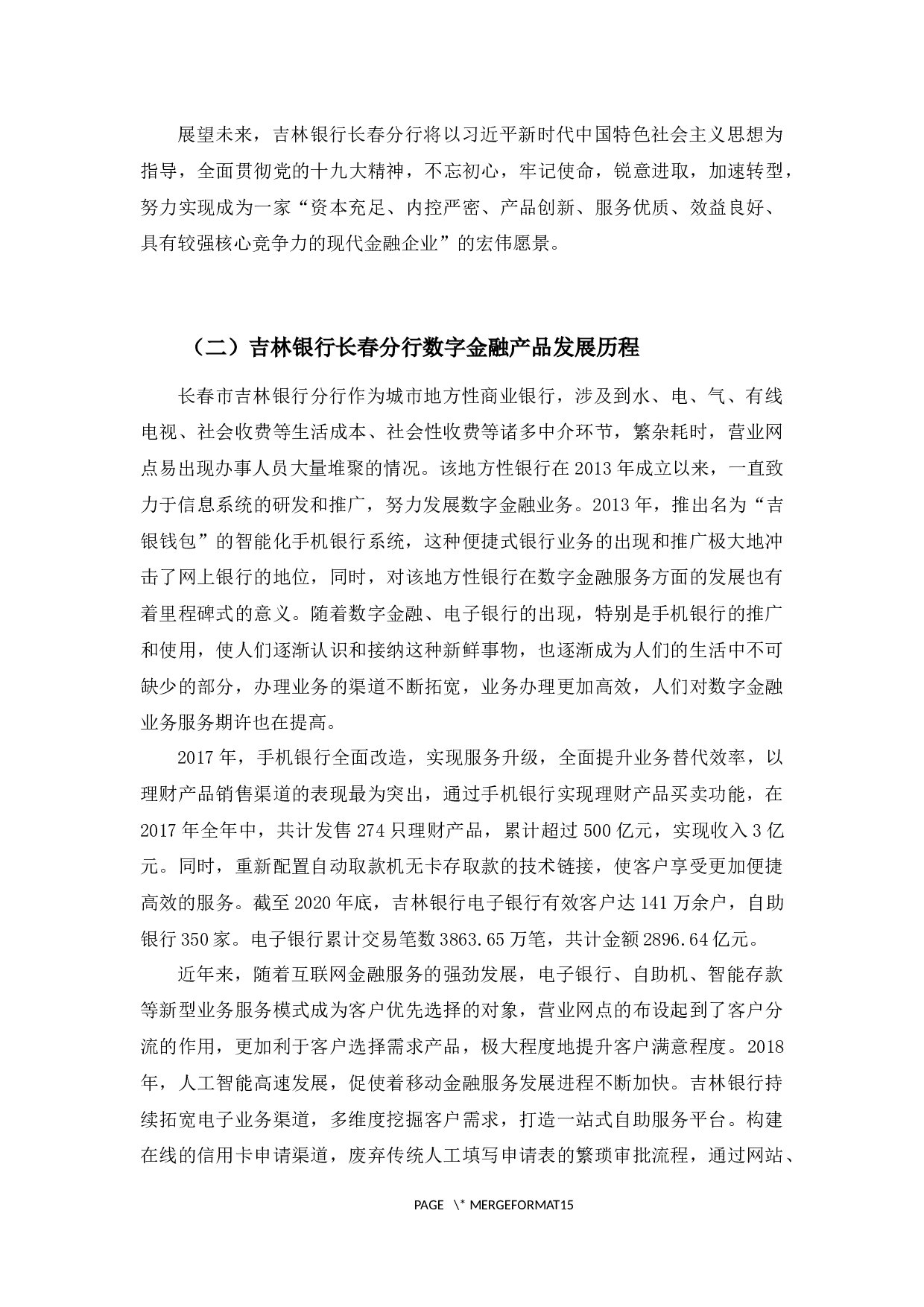 吉林银行长春分行数字金融产品营销策略分析-10166字.docx 第9页