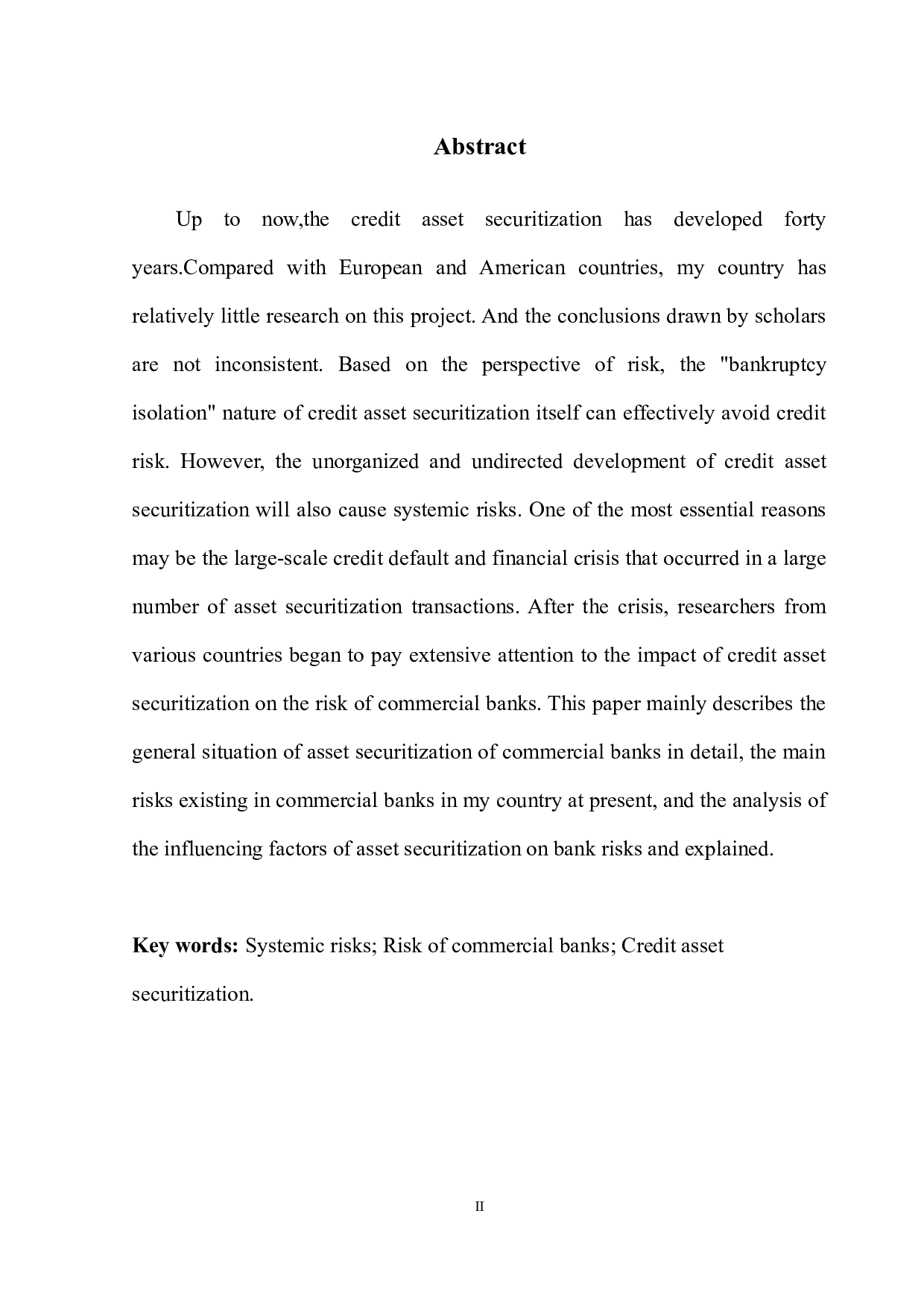 信贷资产证券化对我国商业银行风险的影响-12574字.docx 第4页