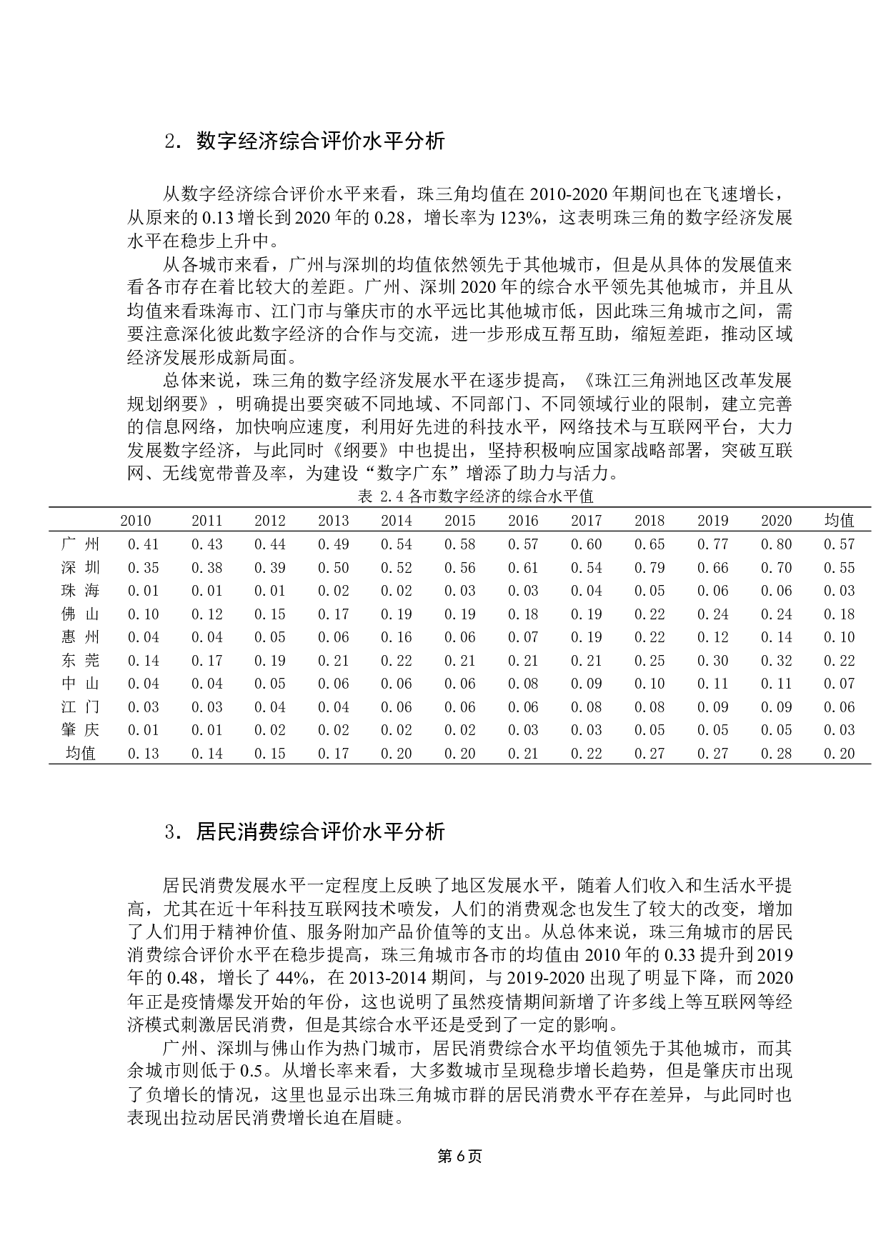科技创新、数字经济与居民消费耦合协调测度&mdash;基于珠三角城市的实证分析-13559字.docx 第10页