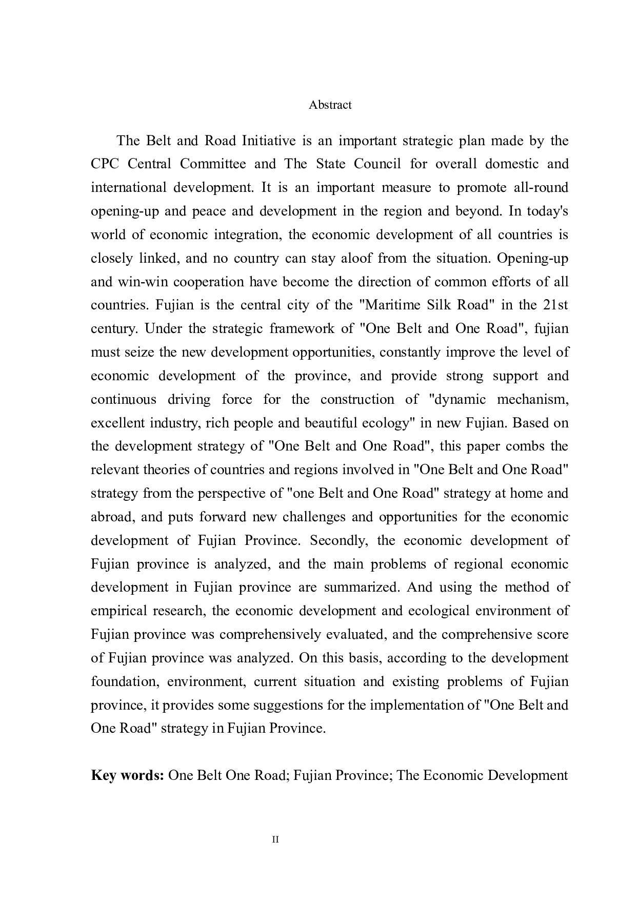 &ldquo;一带一路&rdquo;对我国福建省经济发展的影响-11778字.docx 第3页