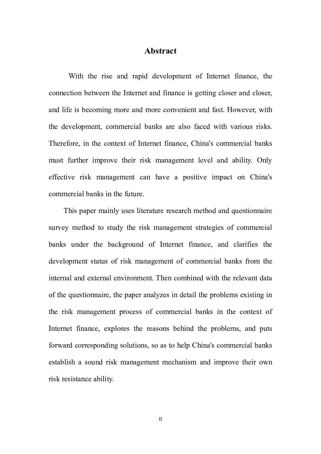 互联网金融背景下商业银行风险管理策略研究-11118字.docx 第3页