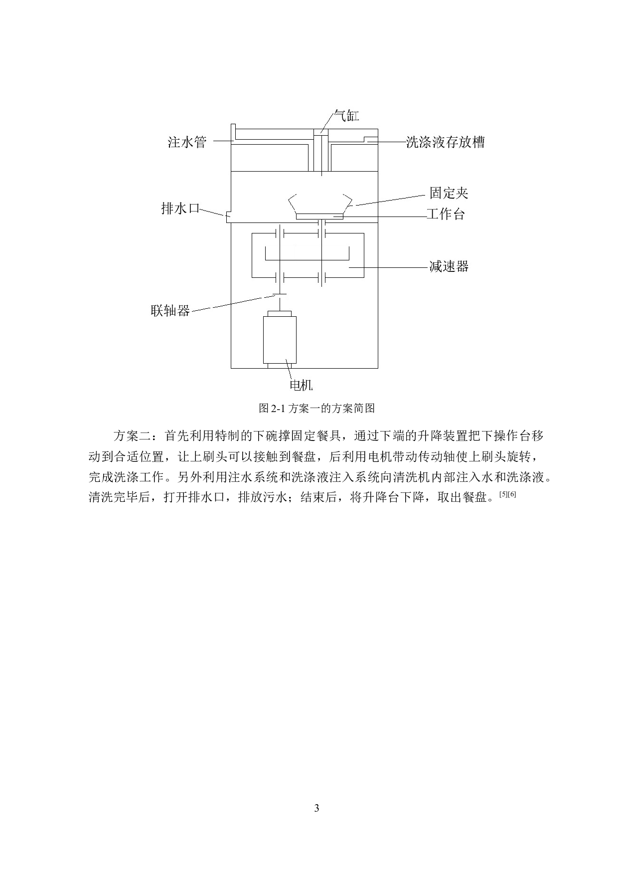 中式家用碗盘自动清洗机设计-10897字.doc 第7页