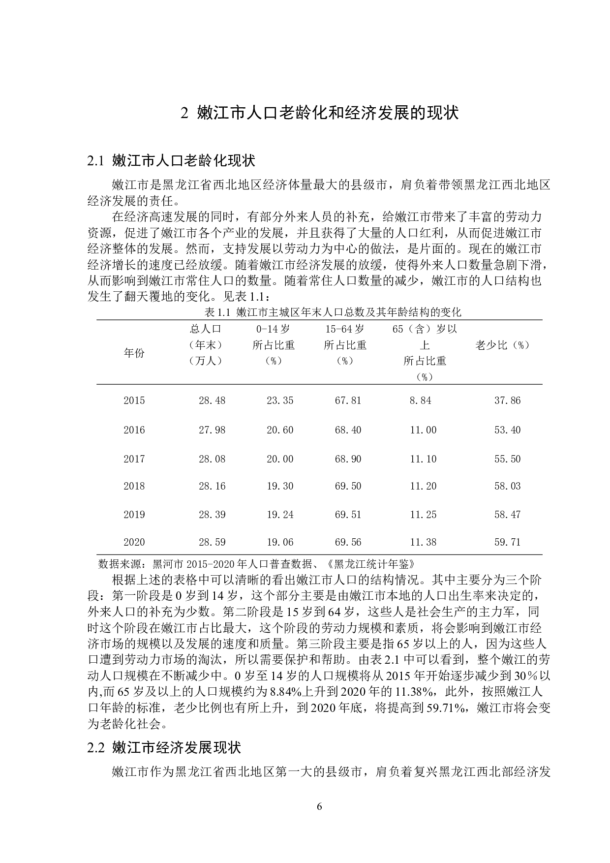 人口老龄化背景下嫩江市经济发展现状及提升对策-13770字.docx 第10页