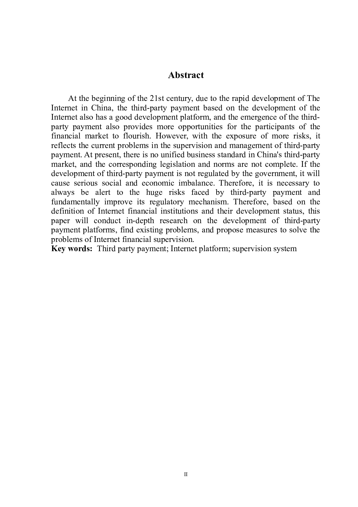 互联网金融监管问题研究-以第三方支付为例-12190字.doc 第3页