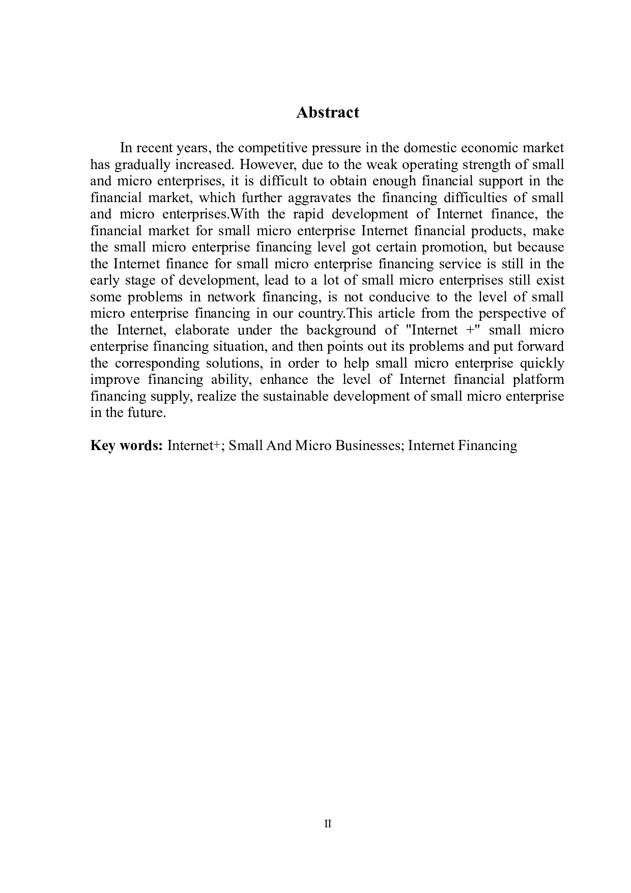 &ldquo;互联网+&rdquo;背景下小微企业融资研究-12395字.doc 第3页
