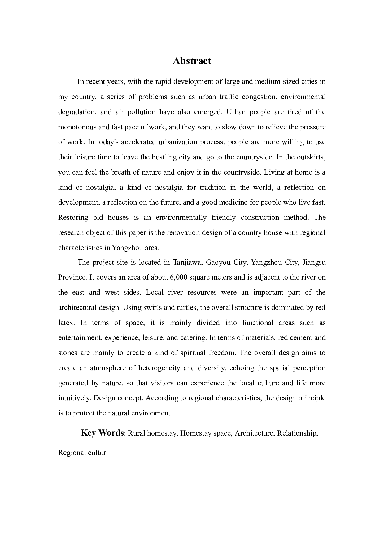 基于地域特征背景下的民宿改造设计研究&mdash;&mdash;以扬州地区为例-10340字.docx 第1页
