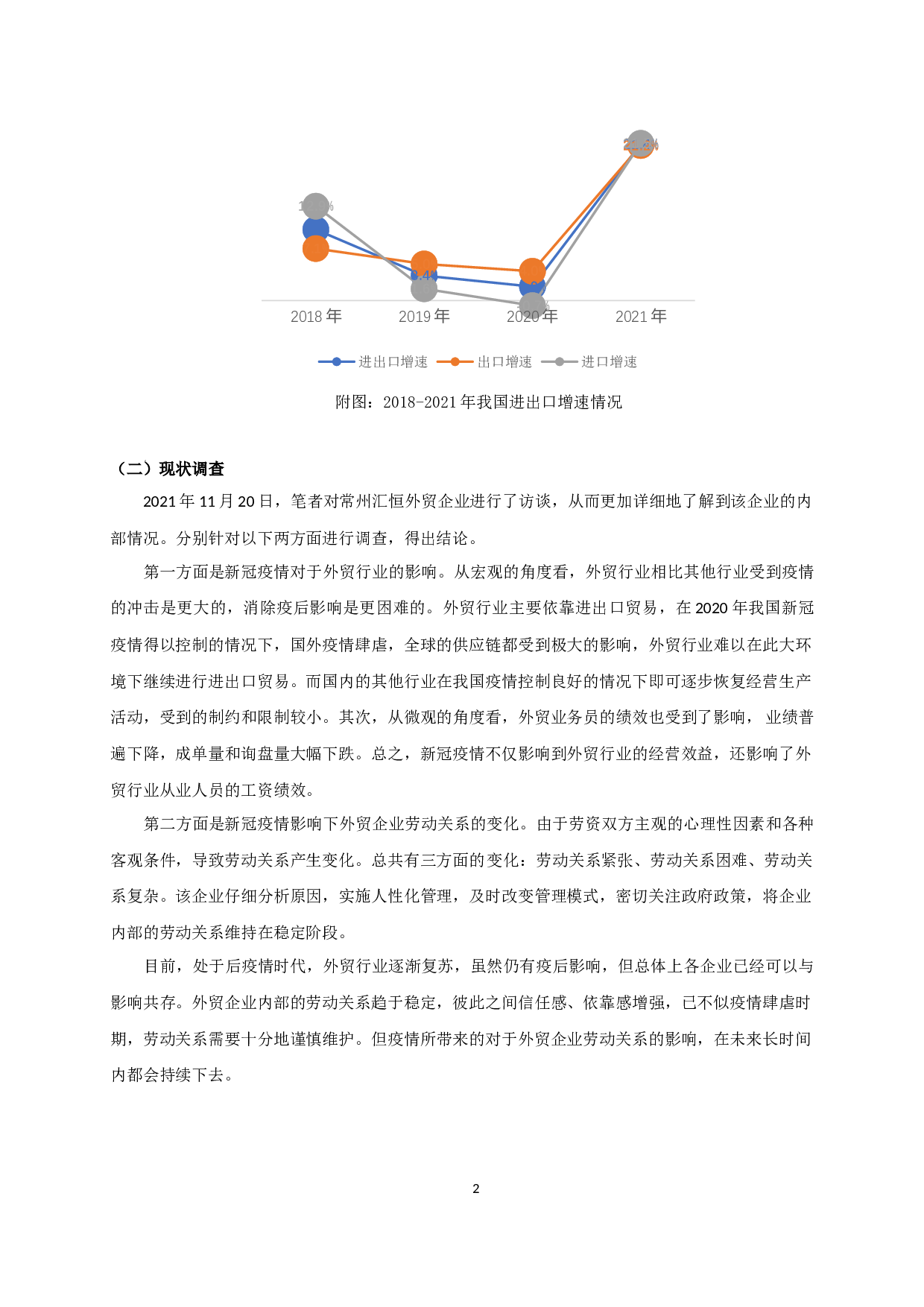 新冠疫情影响下外贸企业劳动关系的变化及应对策略研究&mdash;&mdash;以常州汇恒外贸公司为例-14977字.docx 第5页