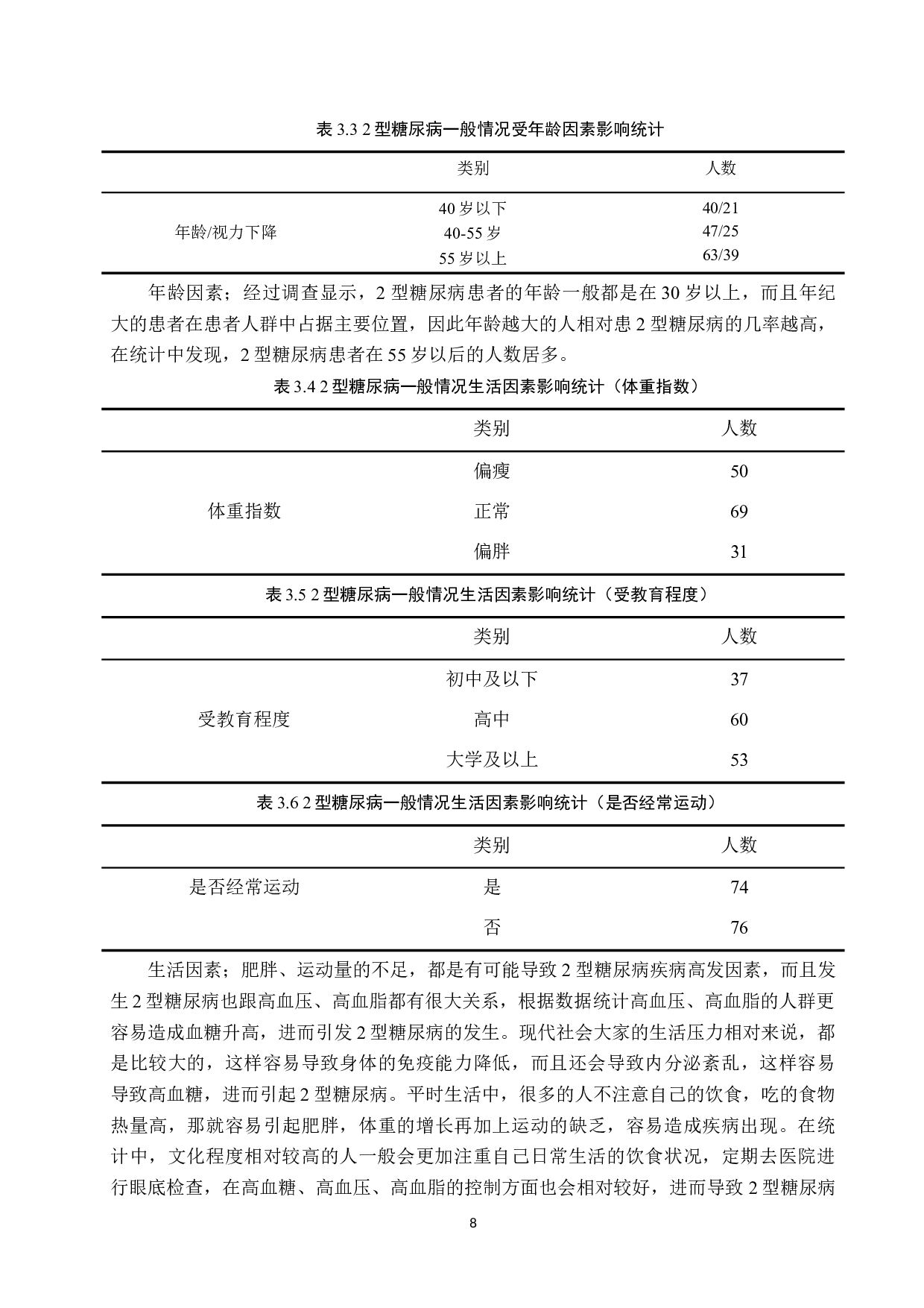 2型糖尿病患者视力下降相关因素分析及护理对策-9525字.docx 第8页