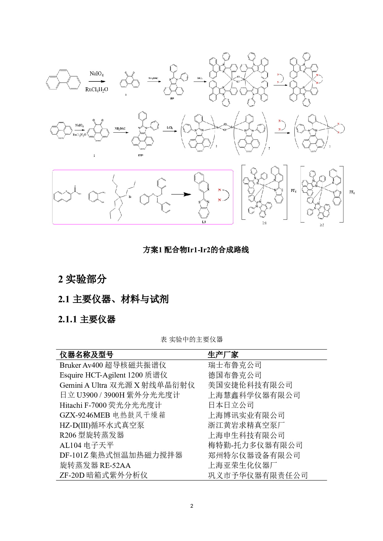新型近红外含2-异喹啉苯并噻吩配体的环金属铱配合物的设计、合成及其光物理性能的研究-6338字.doc 第6页