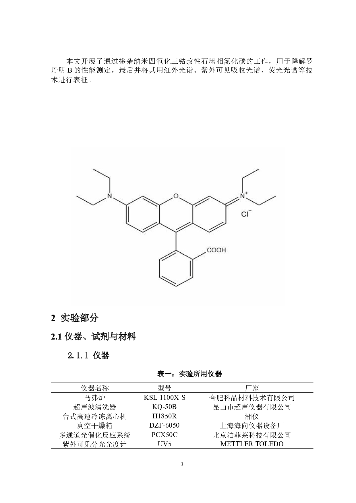 基于石墨相氮化碳_纳米四氧化三钴复合材料的合成及应用研究-6701字.docx 第6页
