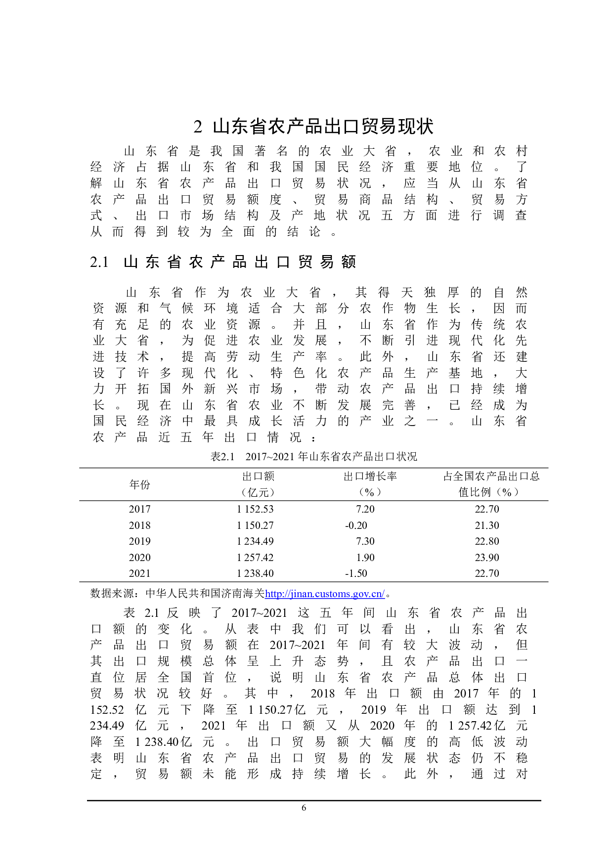 山东省农产品出口存在的问题及对策研究-22132字.doc 第9页
