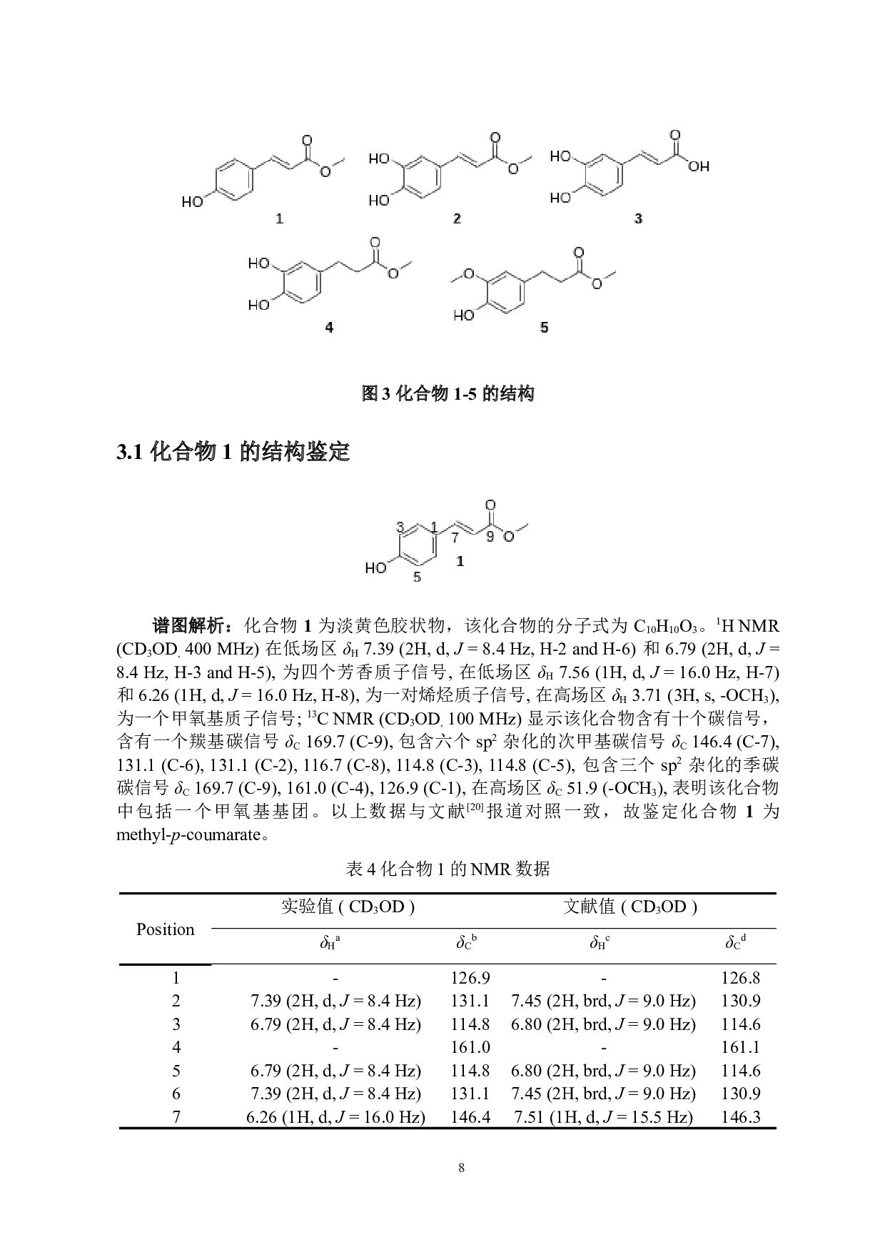 蜂窝草水相酚酸类化学成分研究-8830字.doc 第10页