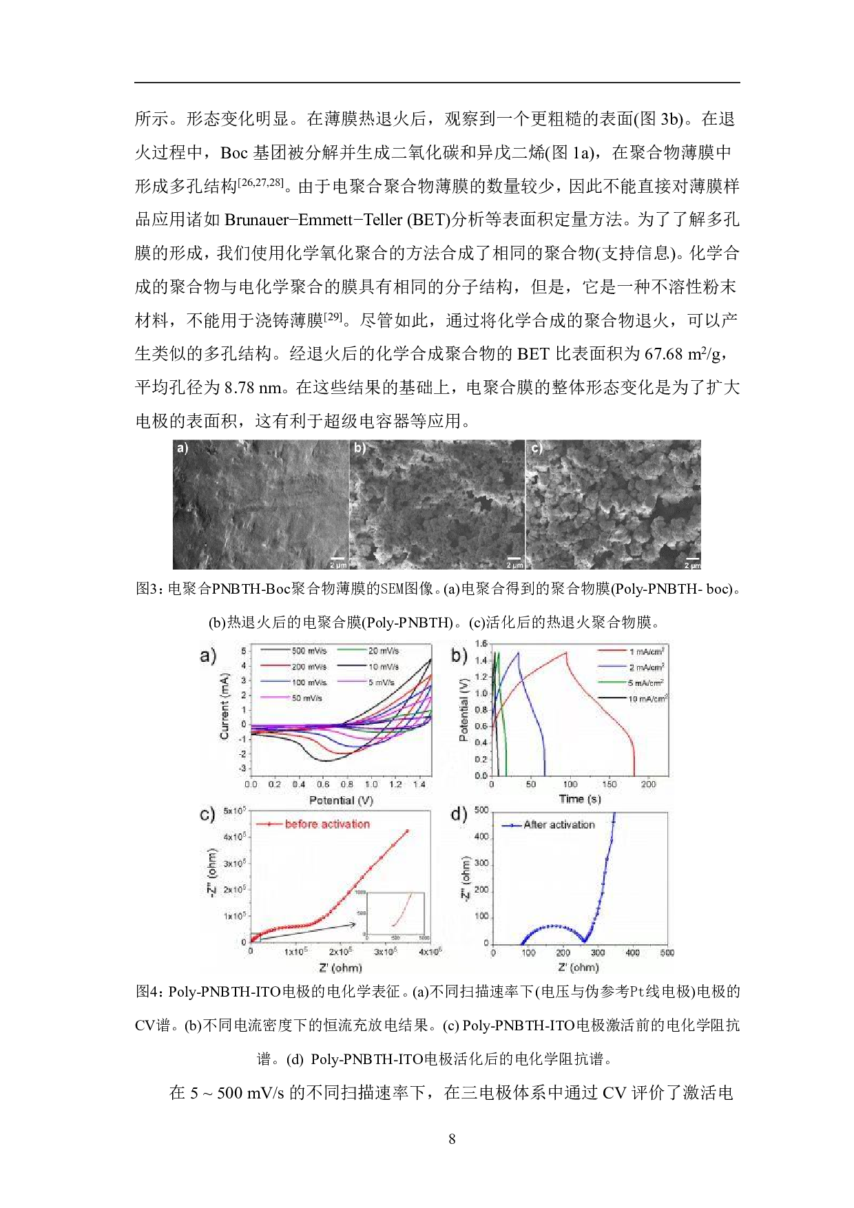 电化学聚合多孔共轭聚合膜作为电极材料用于共能量密度不对称超级电容器的研究-6701字.pdf 第8页