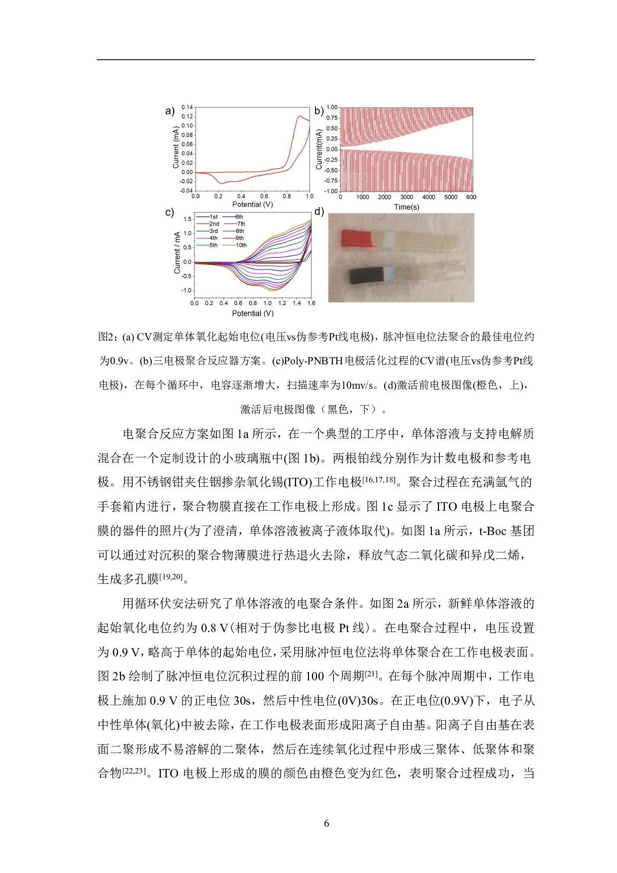 电化学聚合多孔共轭聚合膜作为电极材料用于共能量密度不对称超级电容器的研究-6701字.pdf 第6页