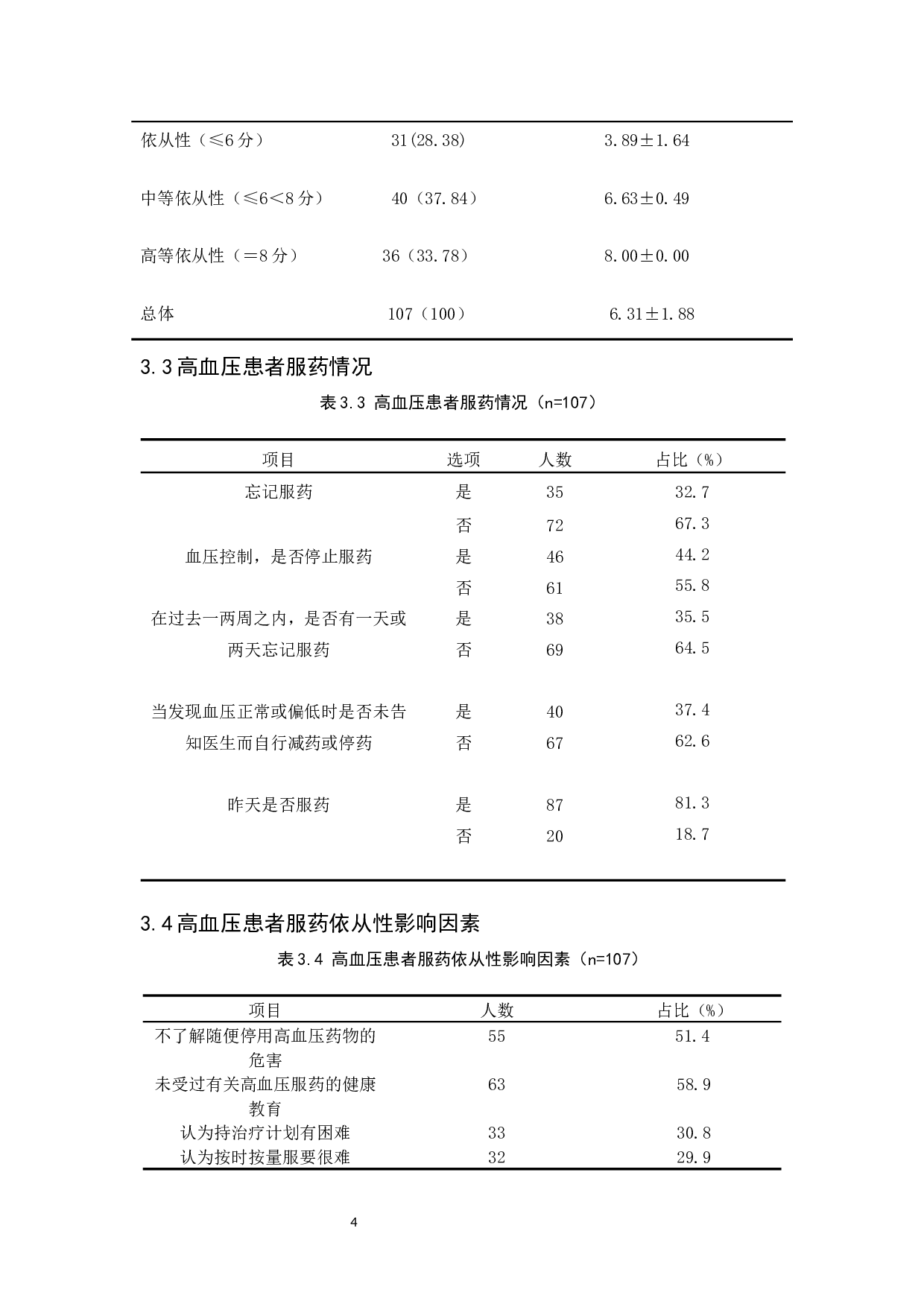 高血压患者服药依从性现状调查以及干预对策研究-8057字.docx 第7页