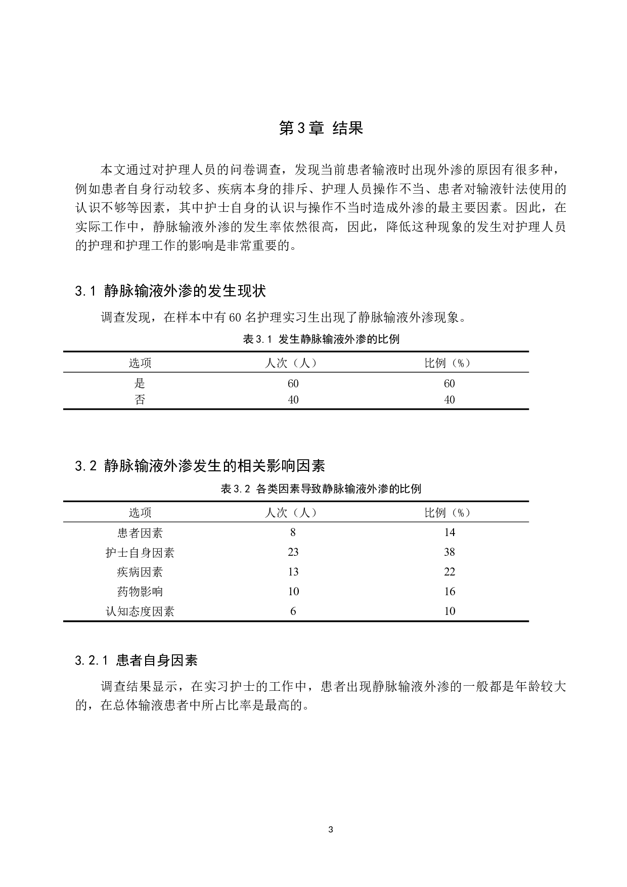 本科实习护生静脉输液外渗情况现状调查及原因分析--以保定市某医院为例-9681字.doc 第6页