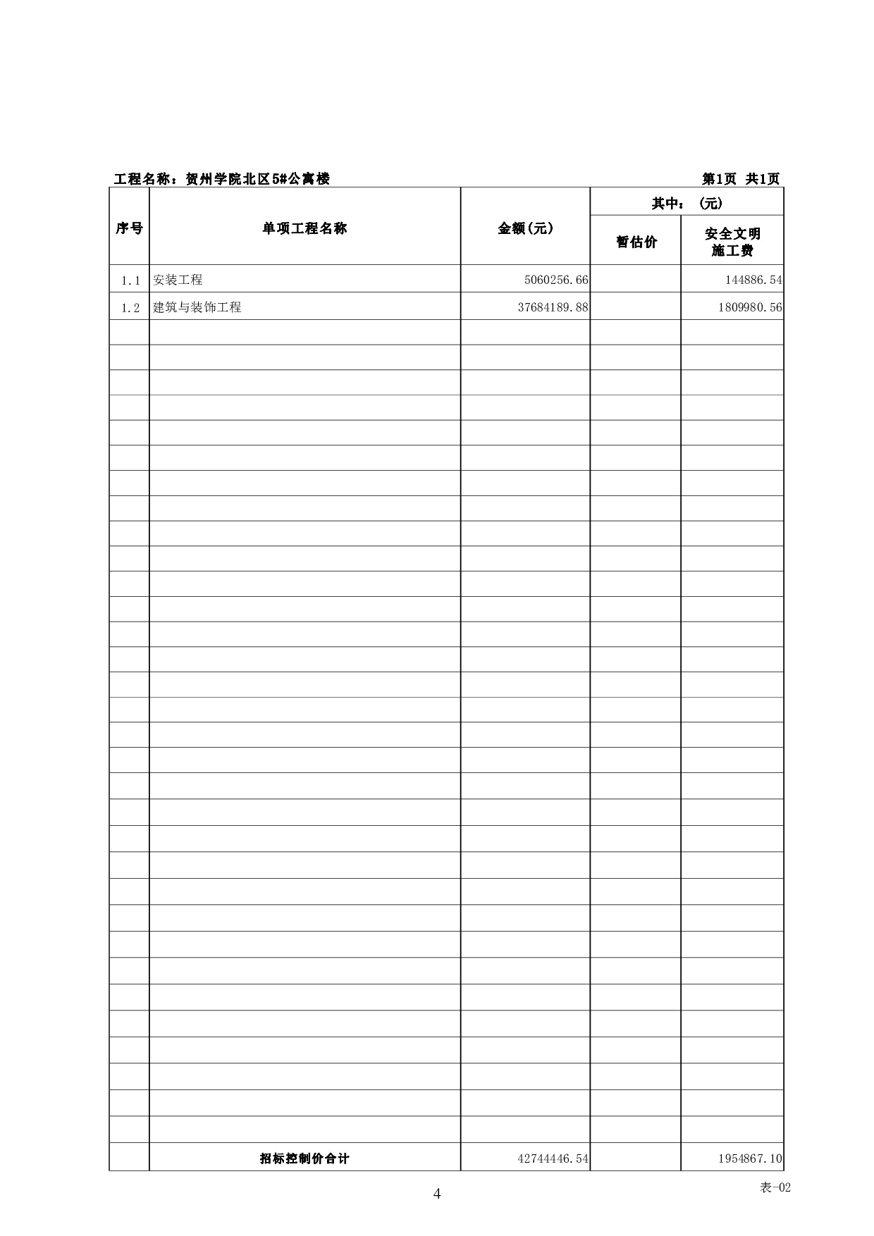贺州学院北区学生宿舍5#楼工程招标控制价-23807字.pdf 第8页