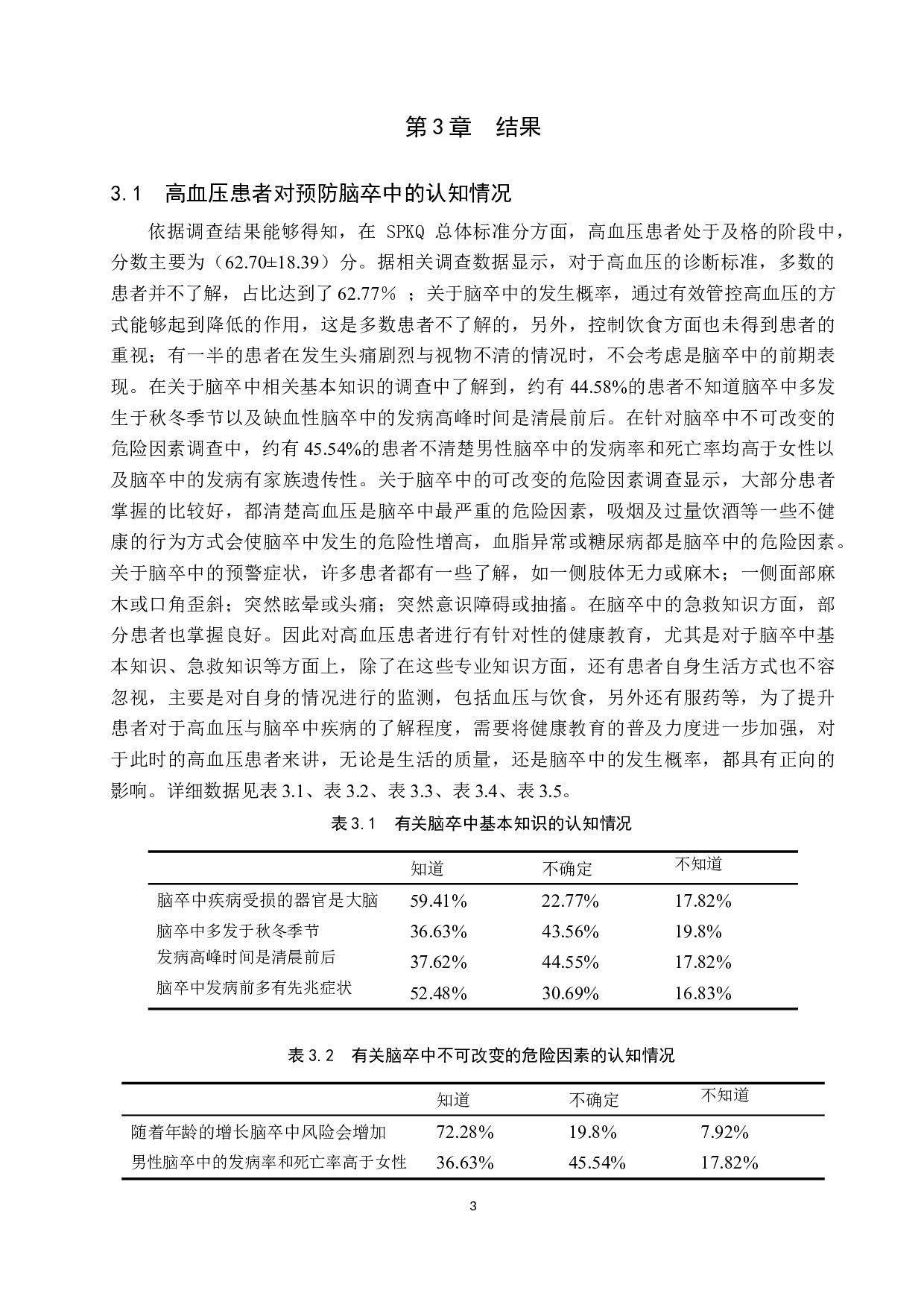 高血压患者对脑卒中预防知识的认知调查及分析-9658字.docx 第7页