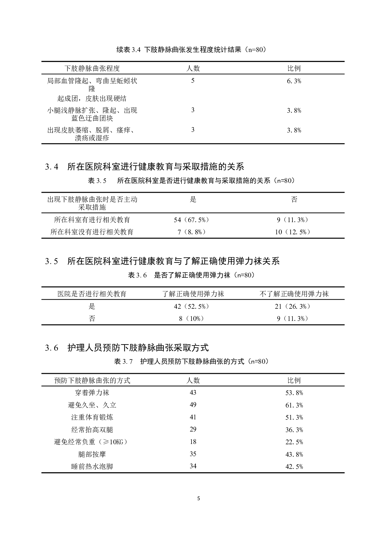 25-45岁护士下肢静脉曲张现状调查及策略分析&mdash;&mdash;以张家口市某医院为例-9403字.doc 第9页