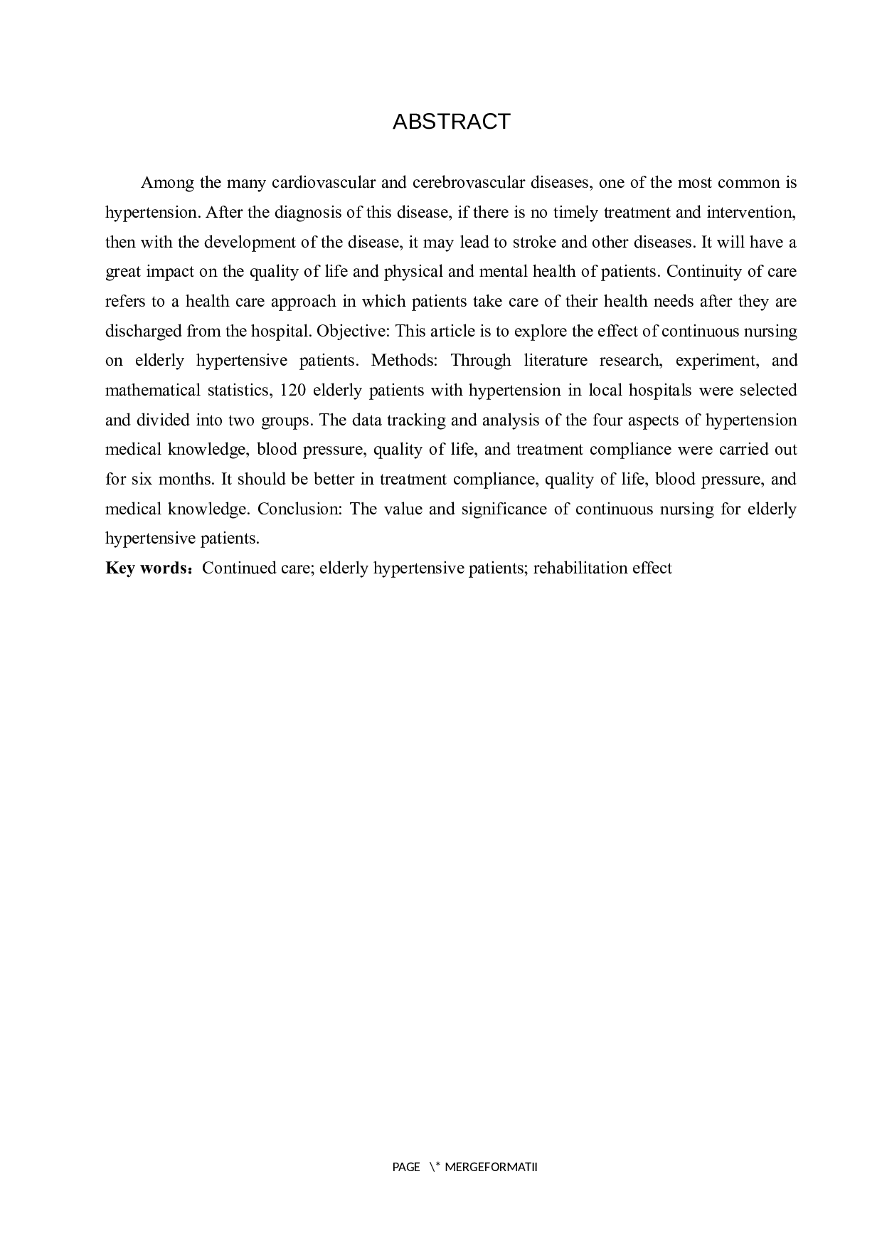 延续护理对老年高血压患者的康复效果分析-8121字.docx 第2页