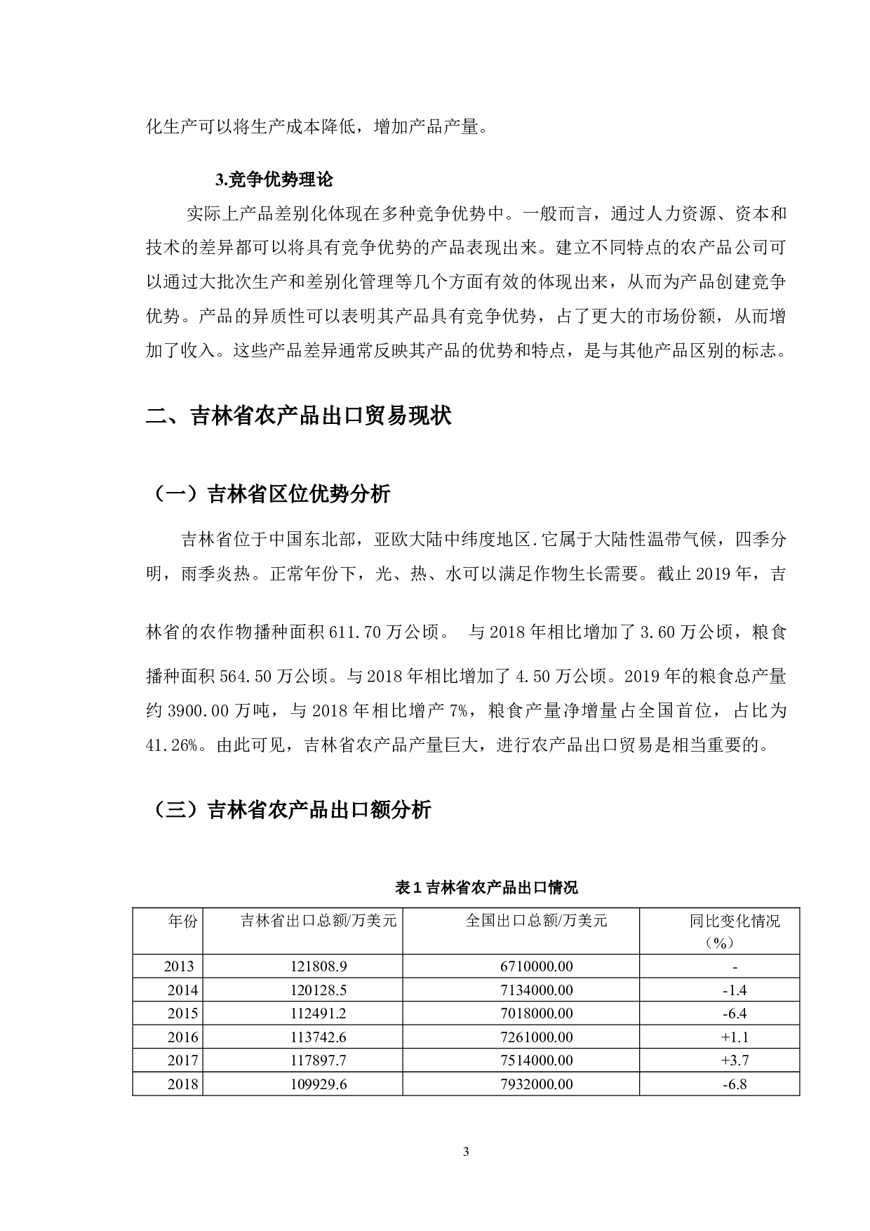 吉林省农产品出口贸易发展问题分析-10300字.docx 第7页