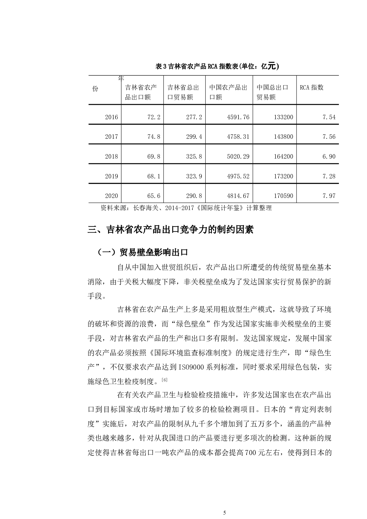 吉林省农产品出口竞争力提升路径研究-10059字.doc 第8页