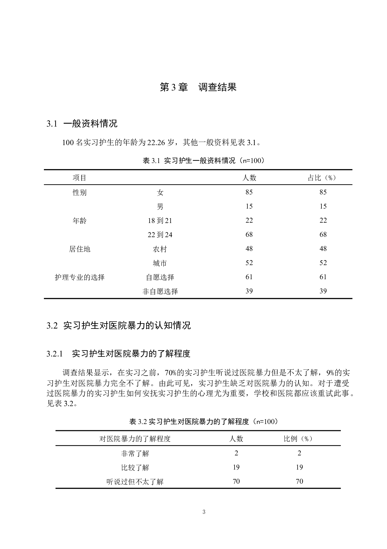 实习护生对医院暴力的认知现状调查&mdash;&mdash;以河北医科大学第三人民医院为例-9418字.docx 第6页