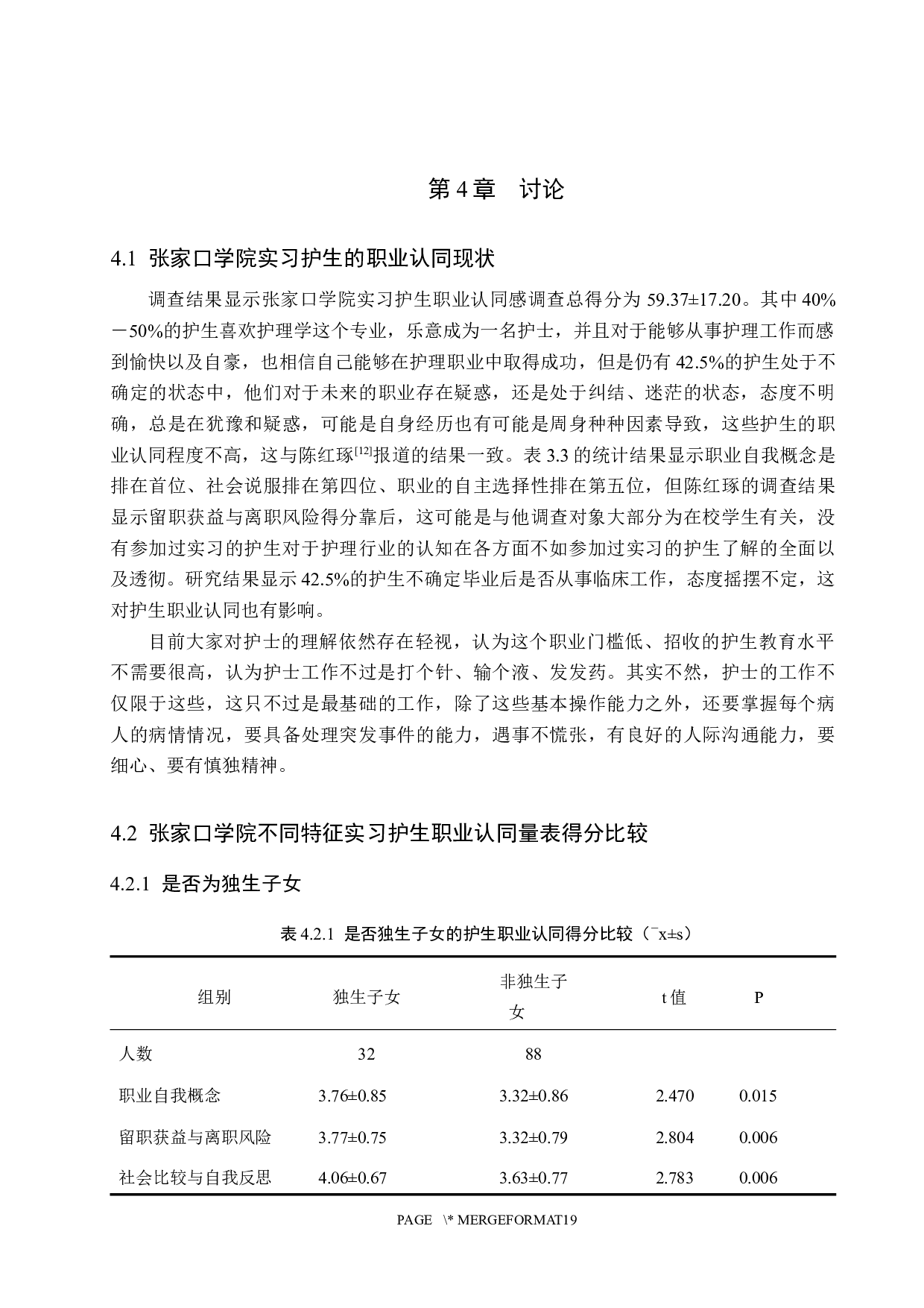 实习护生职业认同感的调查分析-8550字.docx 第10页