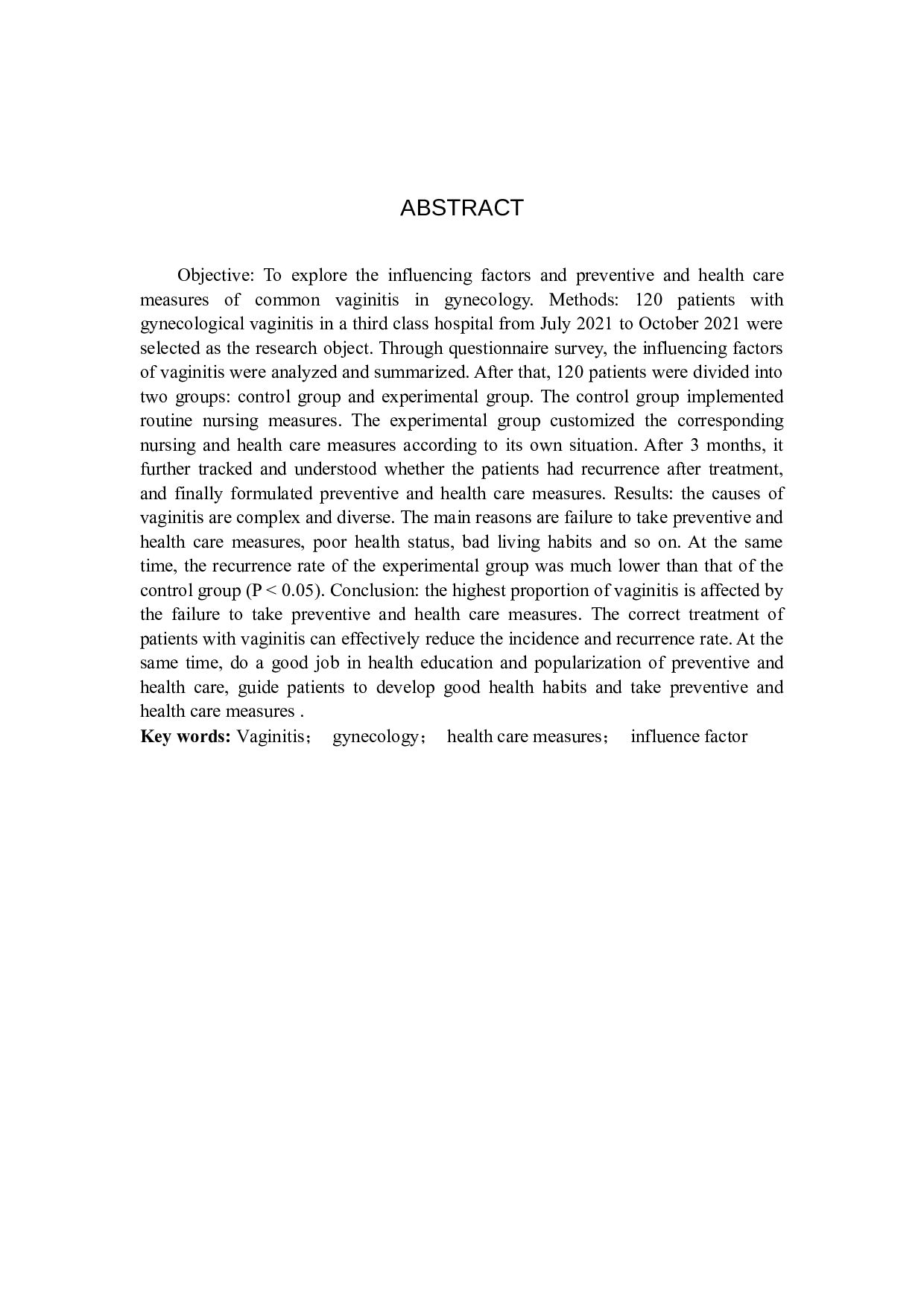 妇科常见阴道炎的影响因素及预防保健措施研究-9037字.docx 第2页