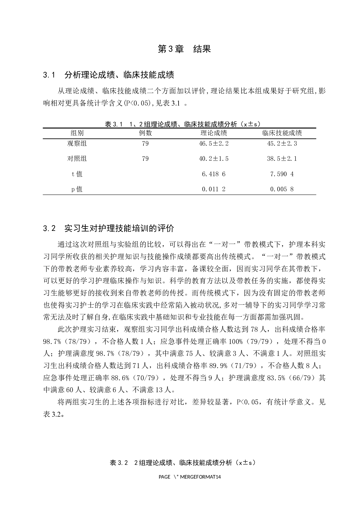 &ldquo;一对一&rdquo;带教制在本科护理学生实习中的效果研究-9759字.docx 第8页