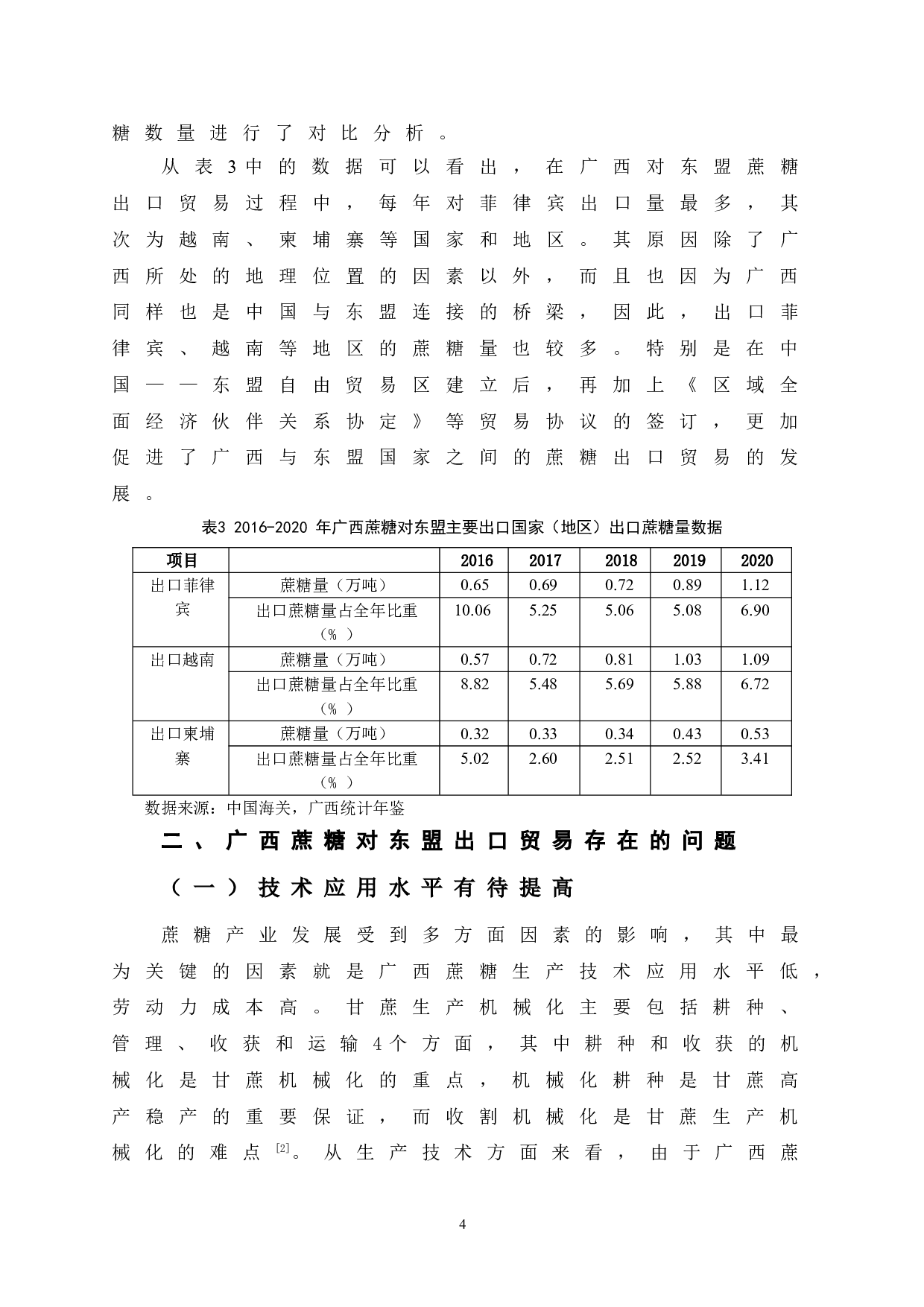 中国&mdash;东盟自由贸易区背景下促进广西蔗糖对东盟出口贸易的策略研究-7876字.doc 第10页
