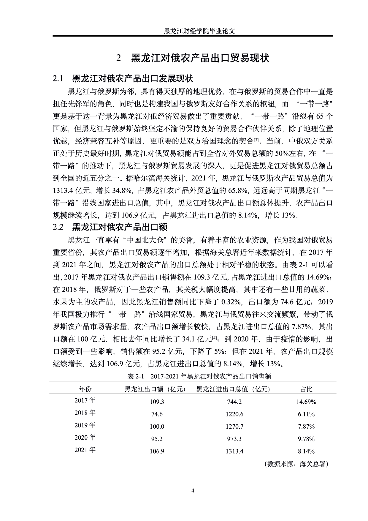 &ldquo;一带一路&rdquo;背景下黑龙江对俄农产品出口贸易分析-0字.pdf 第7页