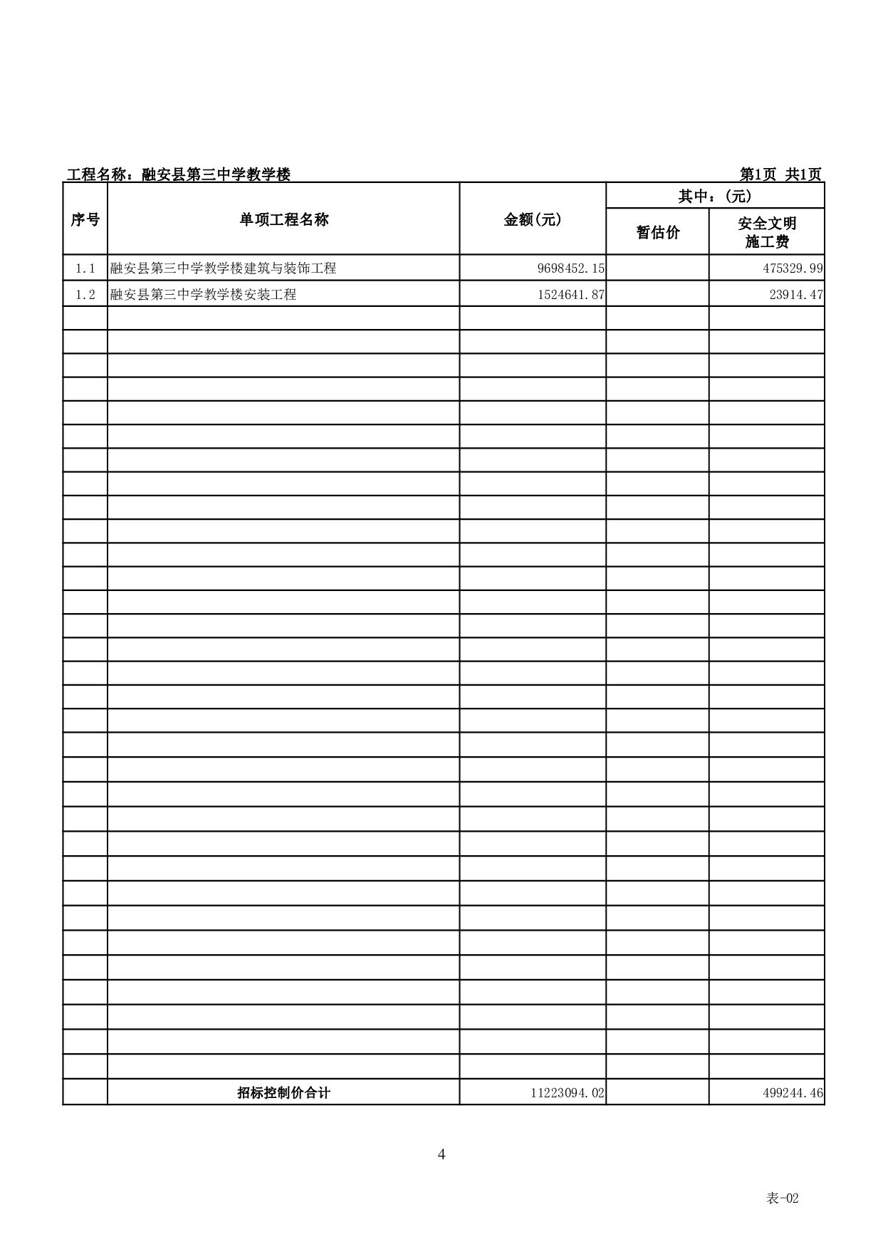 融安县第三中学教学楼施工图预算-43362字.pdf 第9页