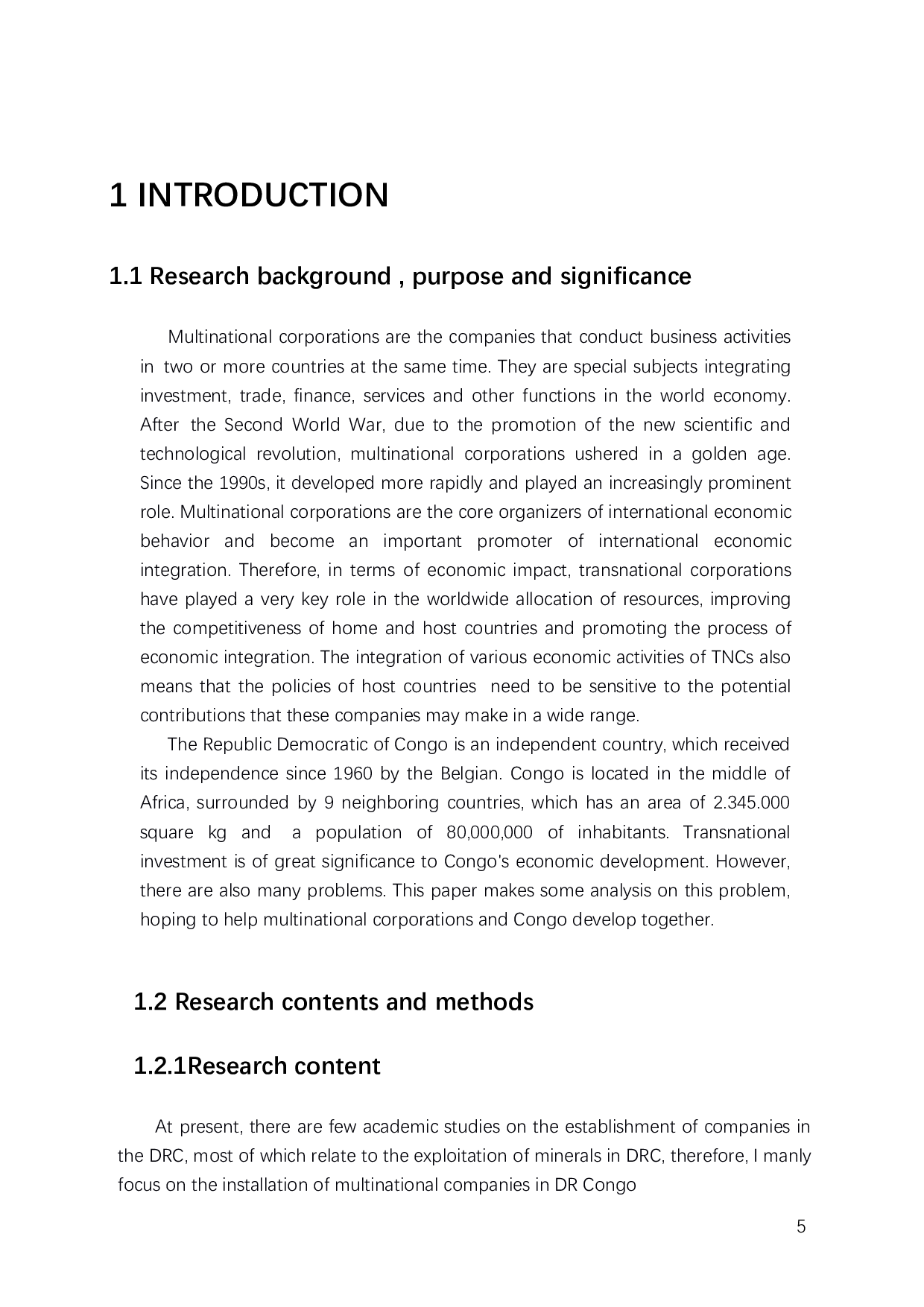 跨国公司在刚果民主共和国投资的风险及对策分析-6921字.docx 第3页