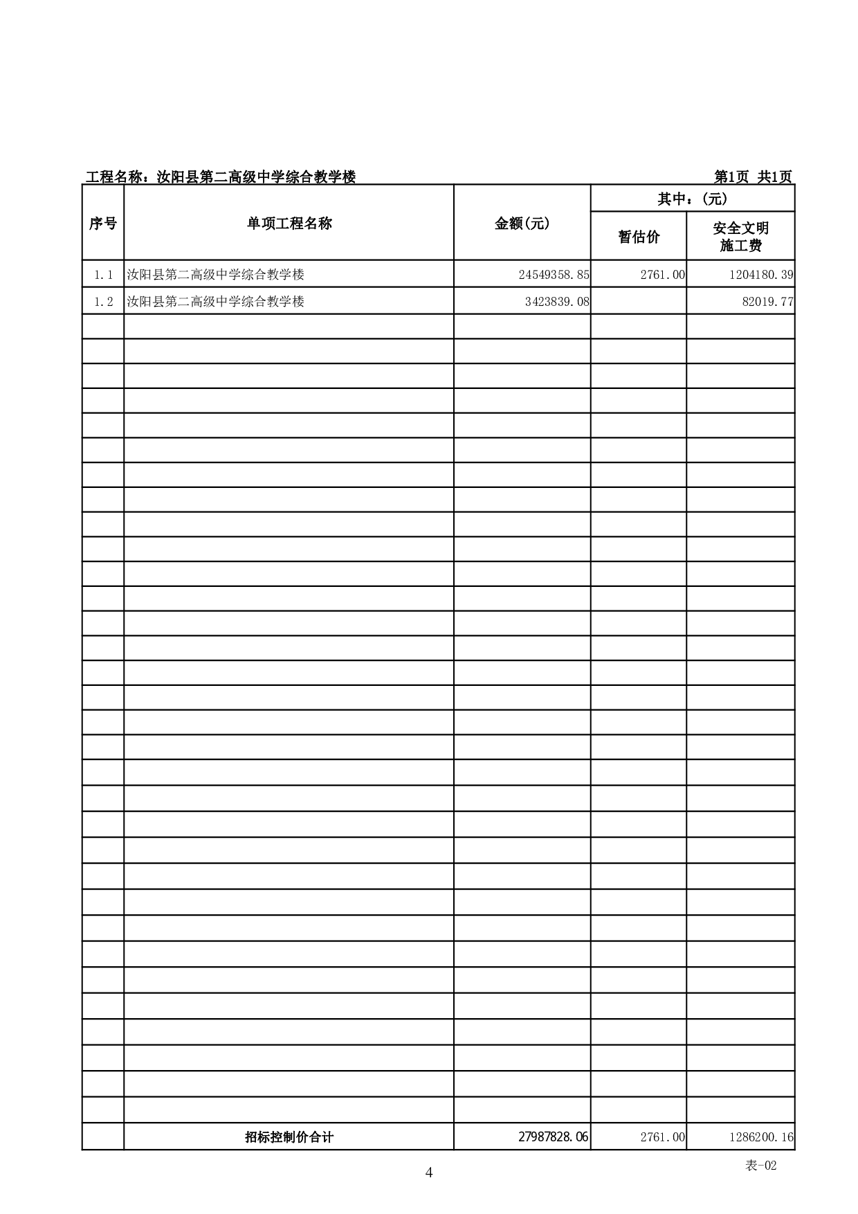 汝阳县第二高级中学综合教学楼施工图预算-58814字.pdf 第8页