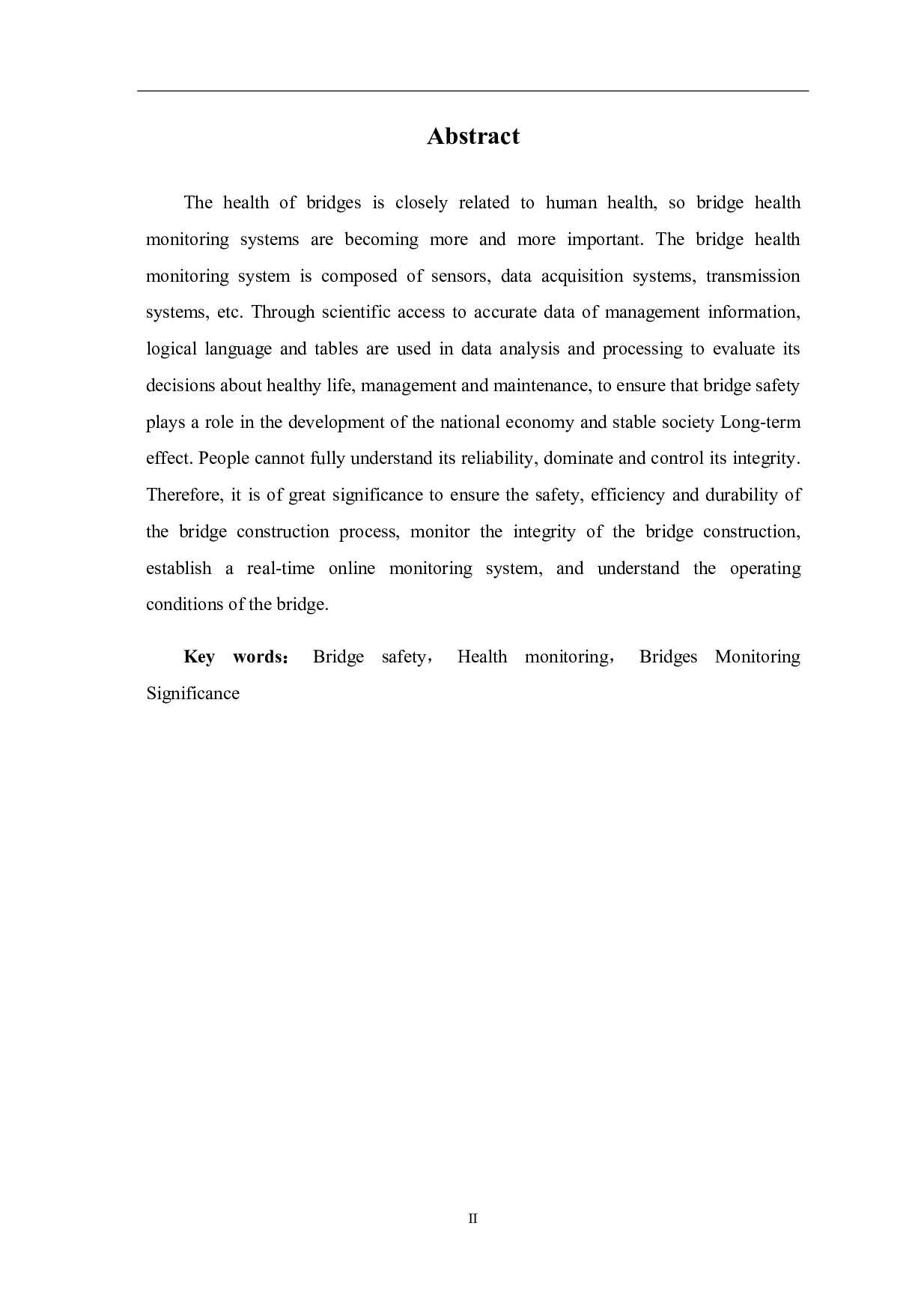 桥梁健康监测系统的研究与分析-3822字.pdf 第2页