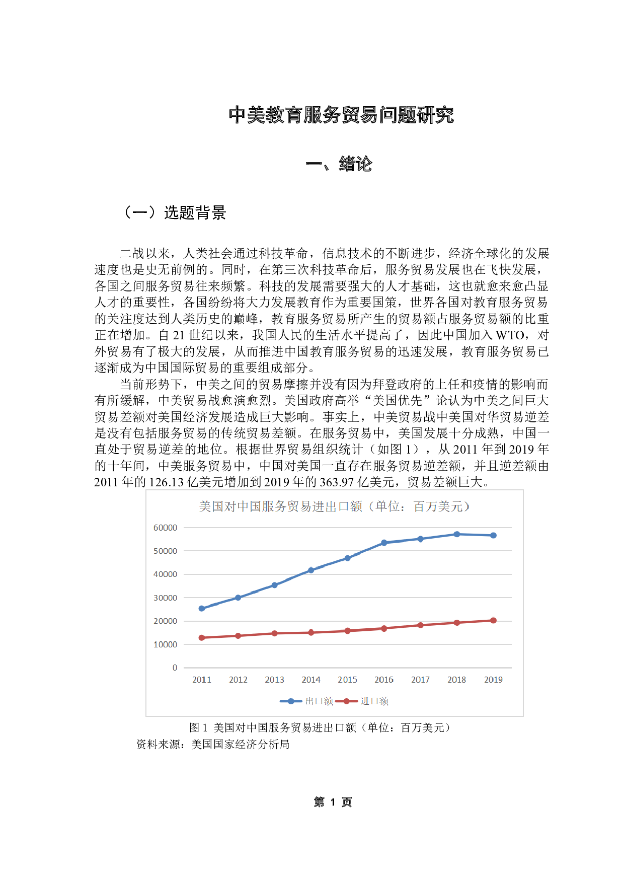 中美教育服务贸易问题研究-9904字.docx 第6页