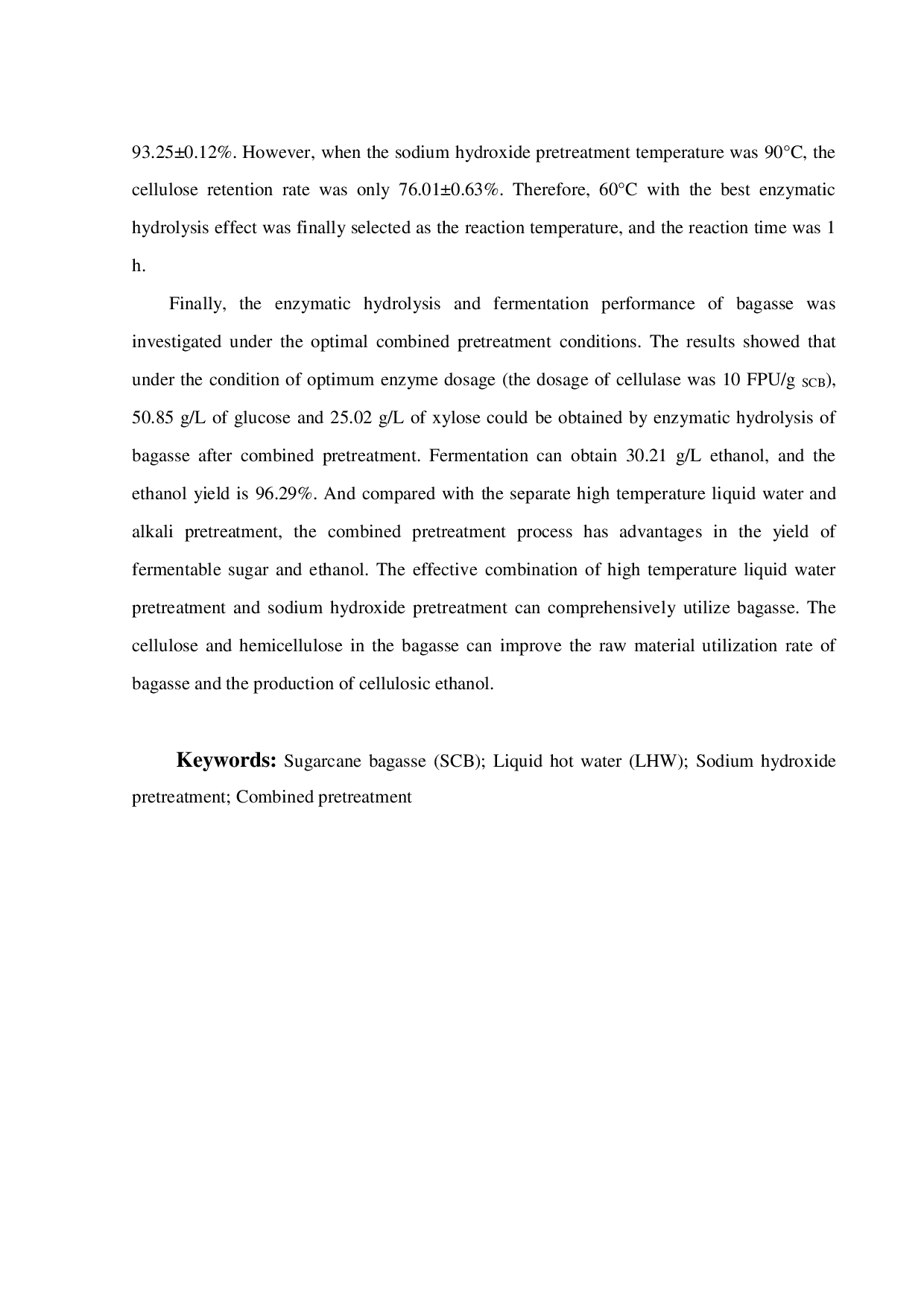 高温液态水耦合氢氧化钠组合预处理甘蔗渣制备纤维素乙醇的研究-15549字.pdf 第4页