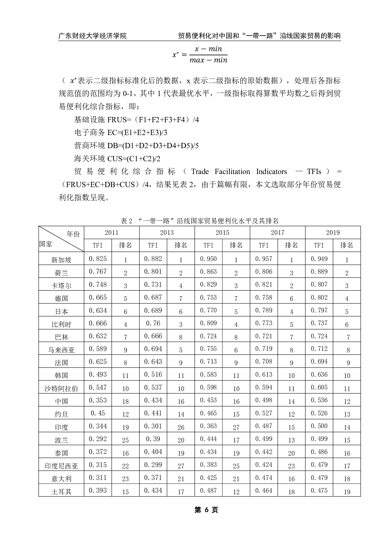 贸易便利化对中国和&rdquo;一带一路&rdquo;沿线国家贸易的影响-11427字.pdf 第9页