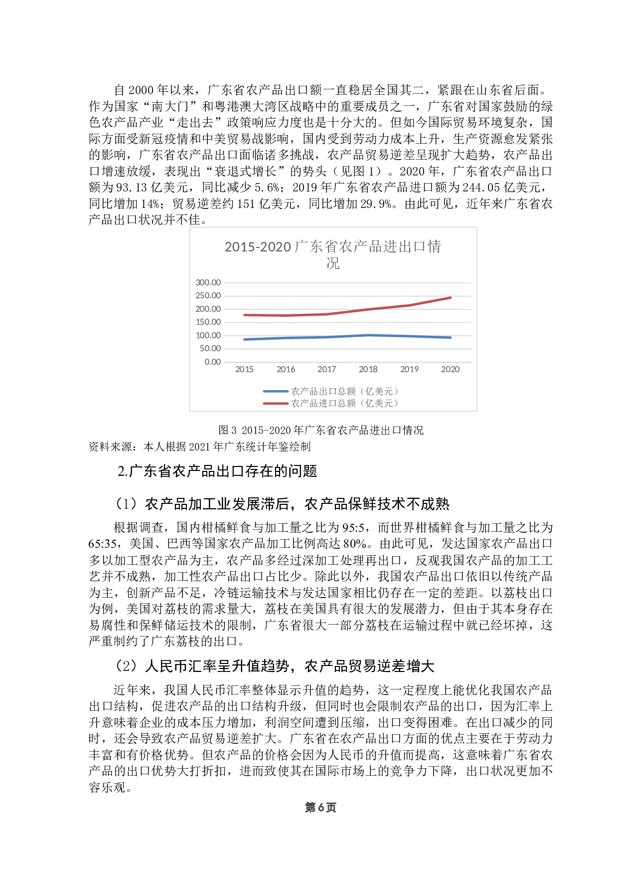 人民币汇率变动对广东省农产品出口贸易的影响-10918字.docx 第10页