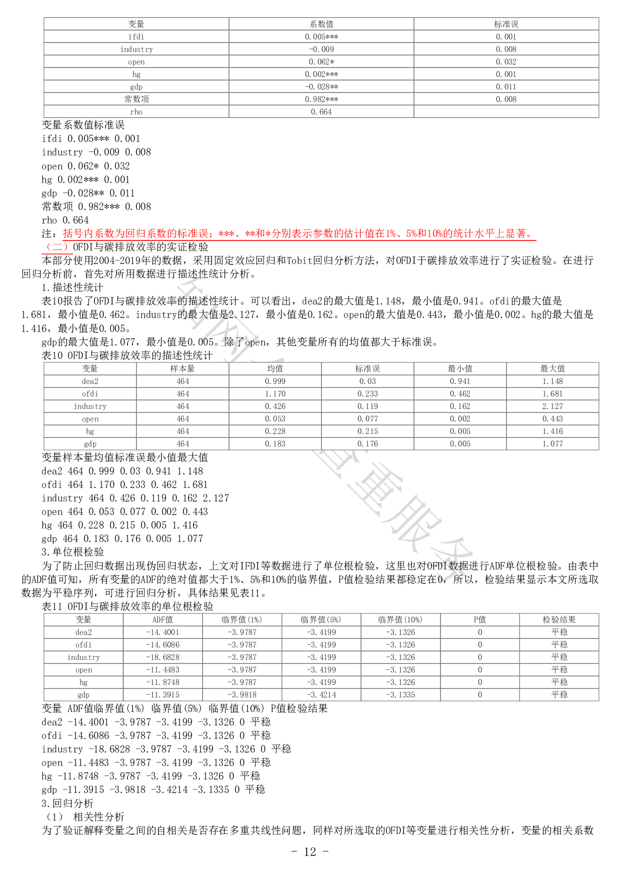 中国外商直接投资的内外双循环效应 对碳排放效率的影响-20792字.pdf 第10页