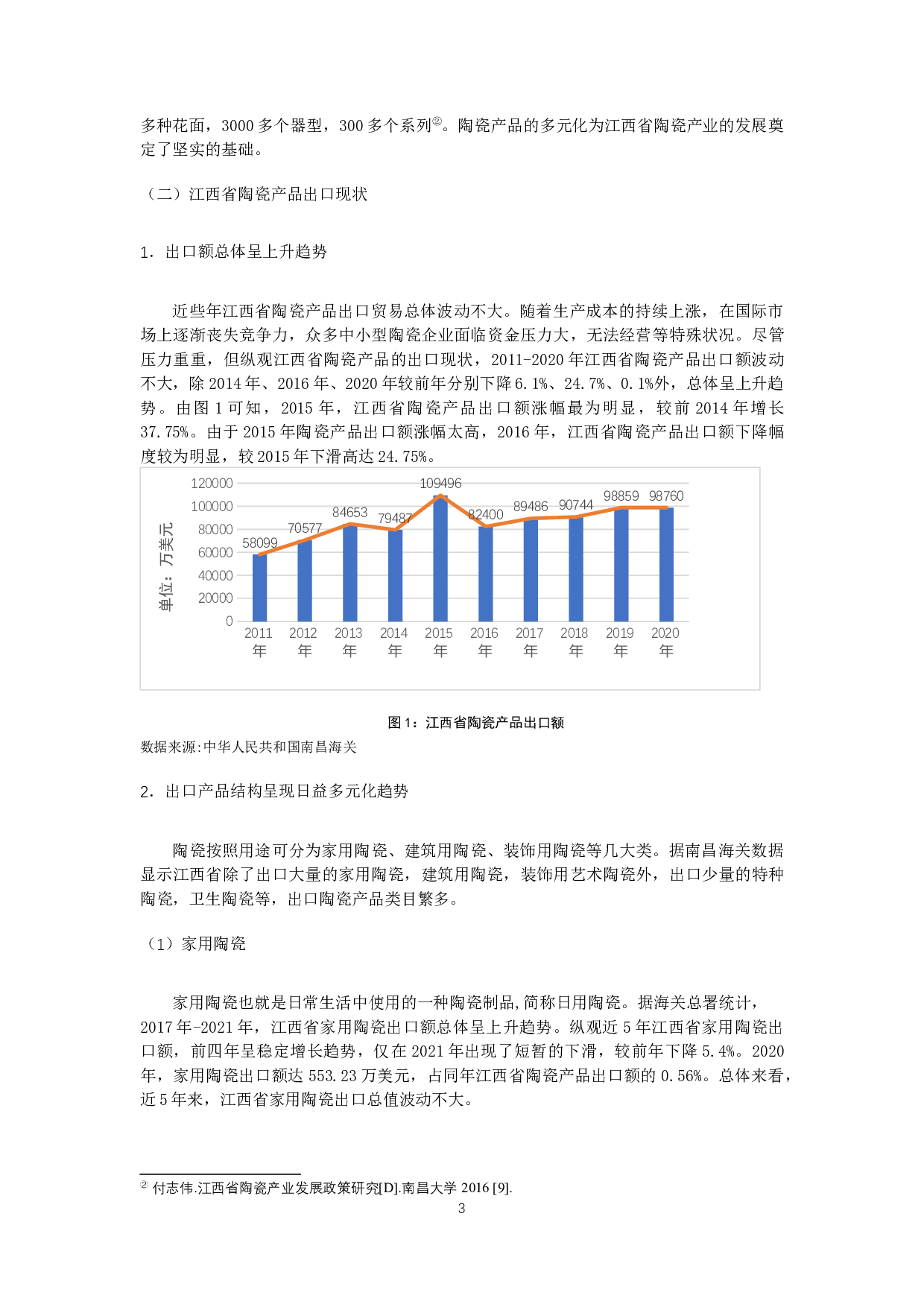 江西省陶瓷产品出口贸易影响因素分析-12620字.docx 第4页